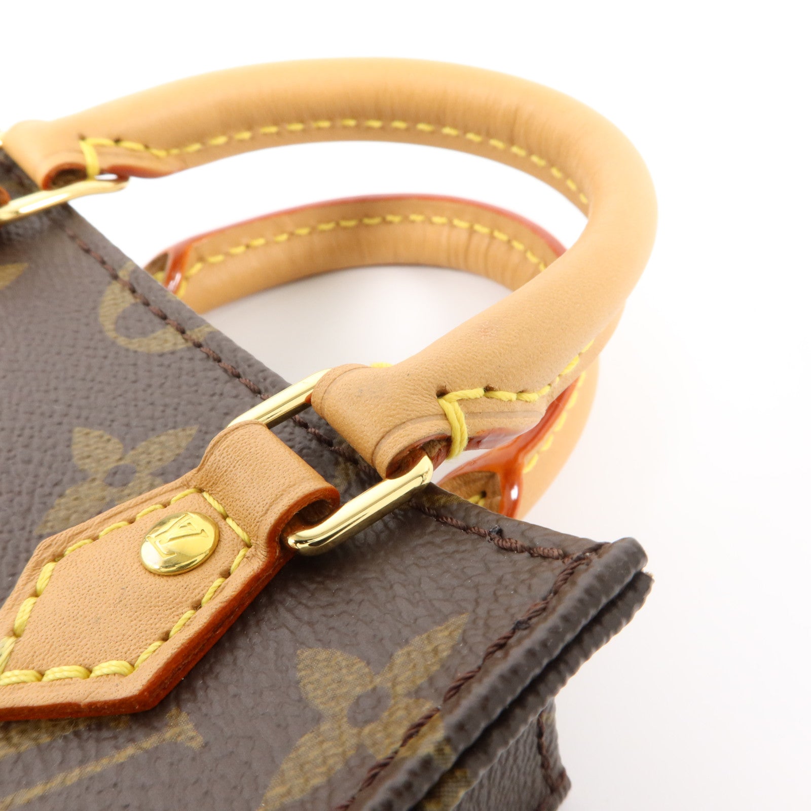 LOUIS VUITTON Monogram Petit Sac Plat手挽肩背兩用袋