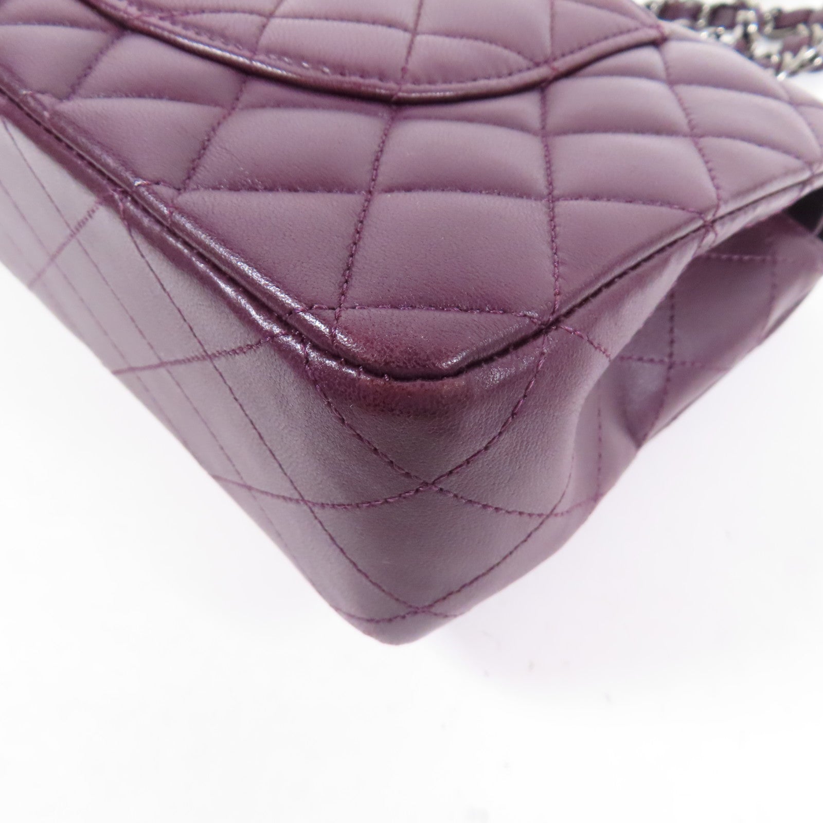 CHANEL 【激減優惠】羊皮皮革Classic 25銀扣肩背袋