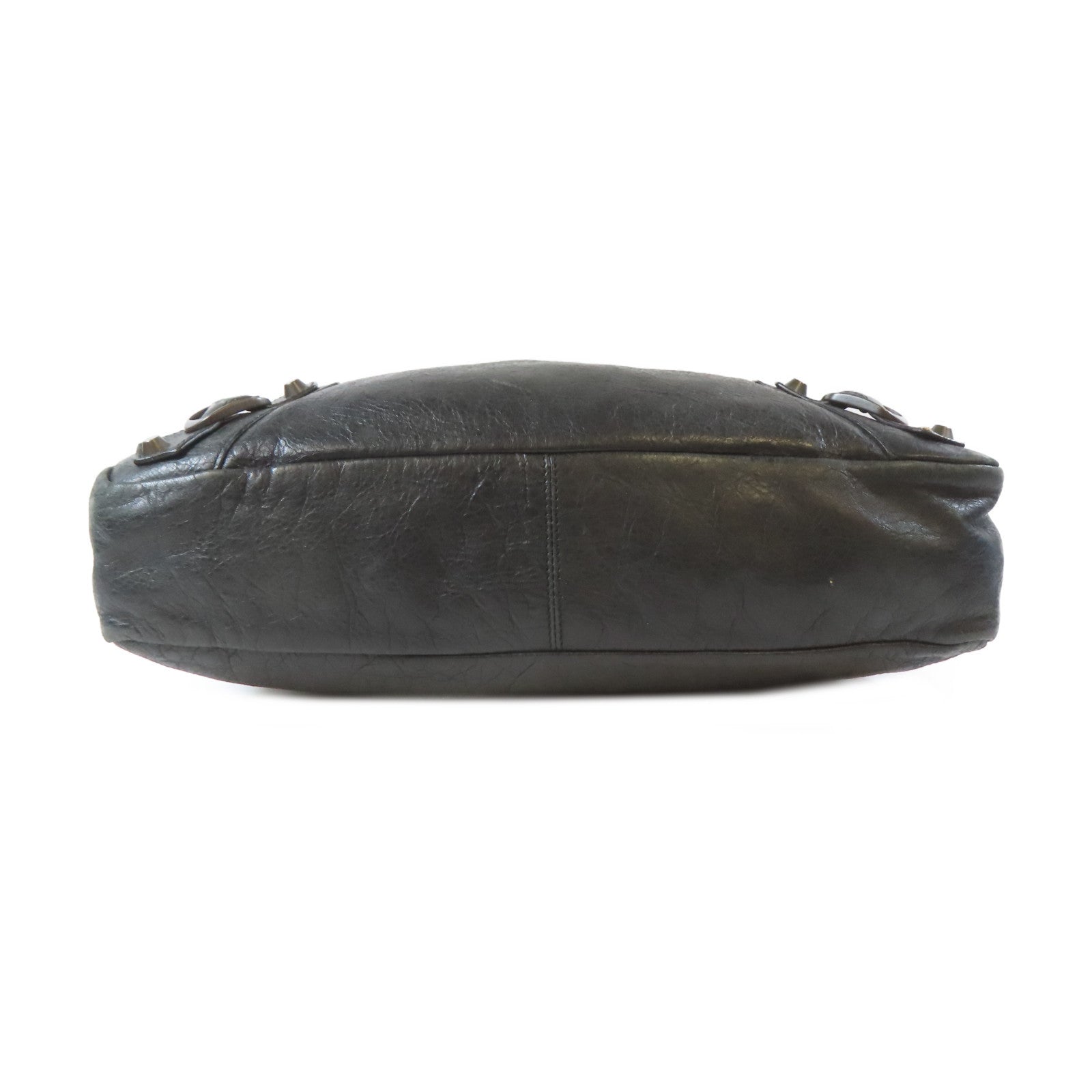 BALENCIAGA 牛皮皮革2 Way Shoulder Bag金扣手挽肩背兩用袋黑色