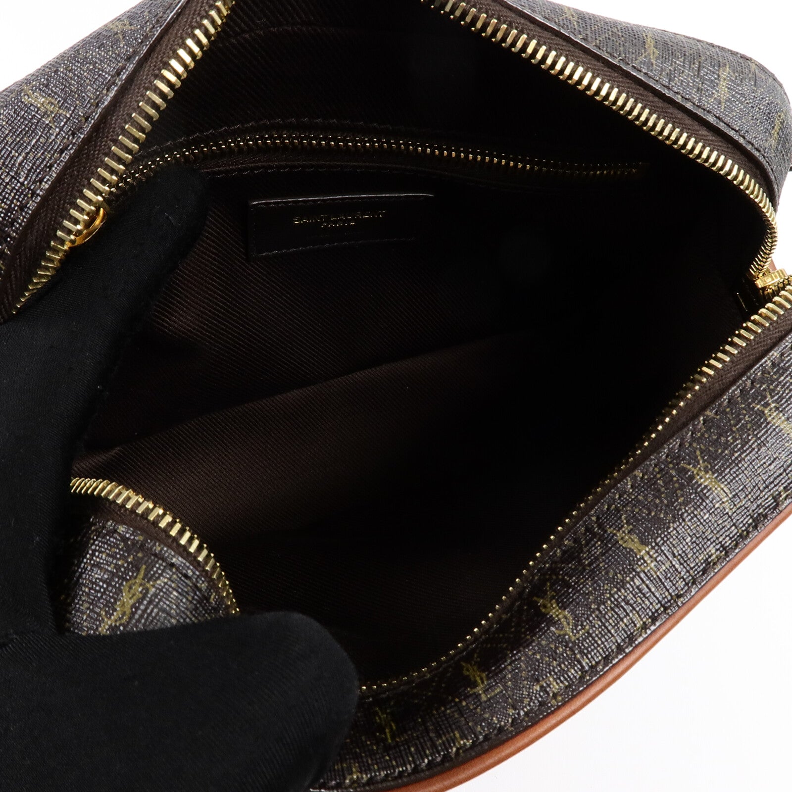 SAINT LAURENT 塗層帆布Le Monogramme Camera Bag肩背袋