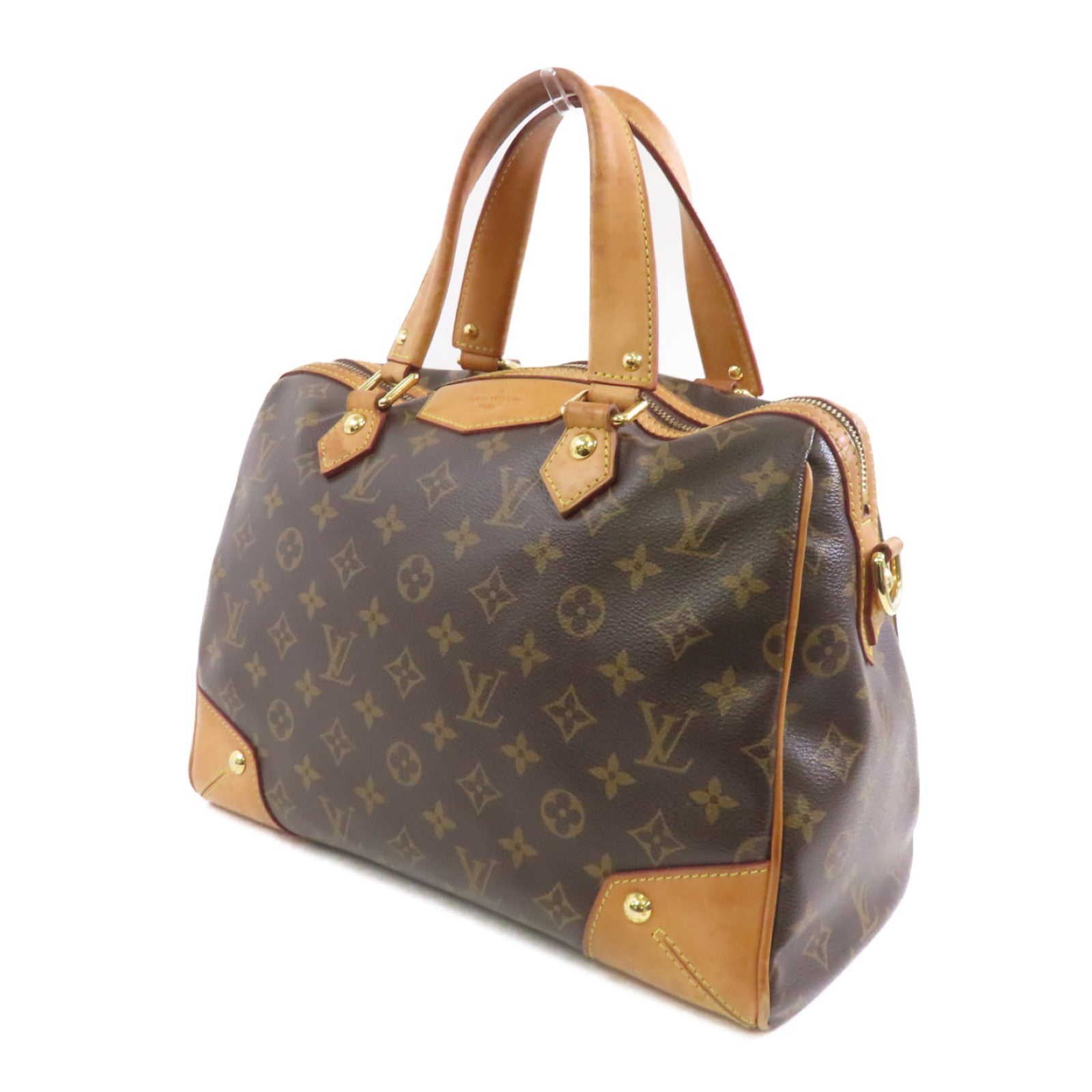 LOUIS VUITTON 【激減優惠】Monogram Retiro PM金扣手挽肩背兩用袋棕色