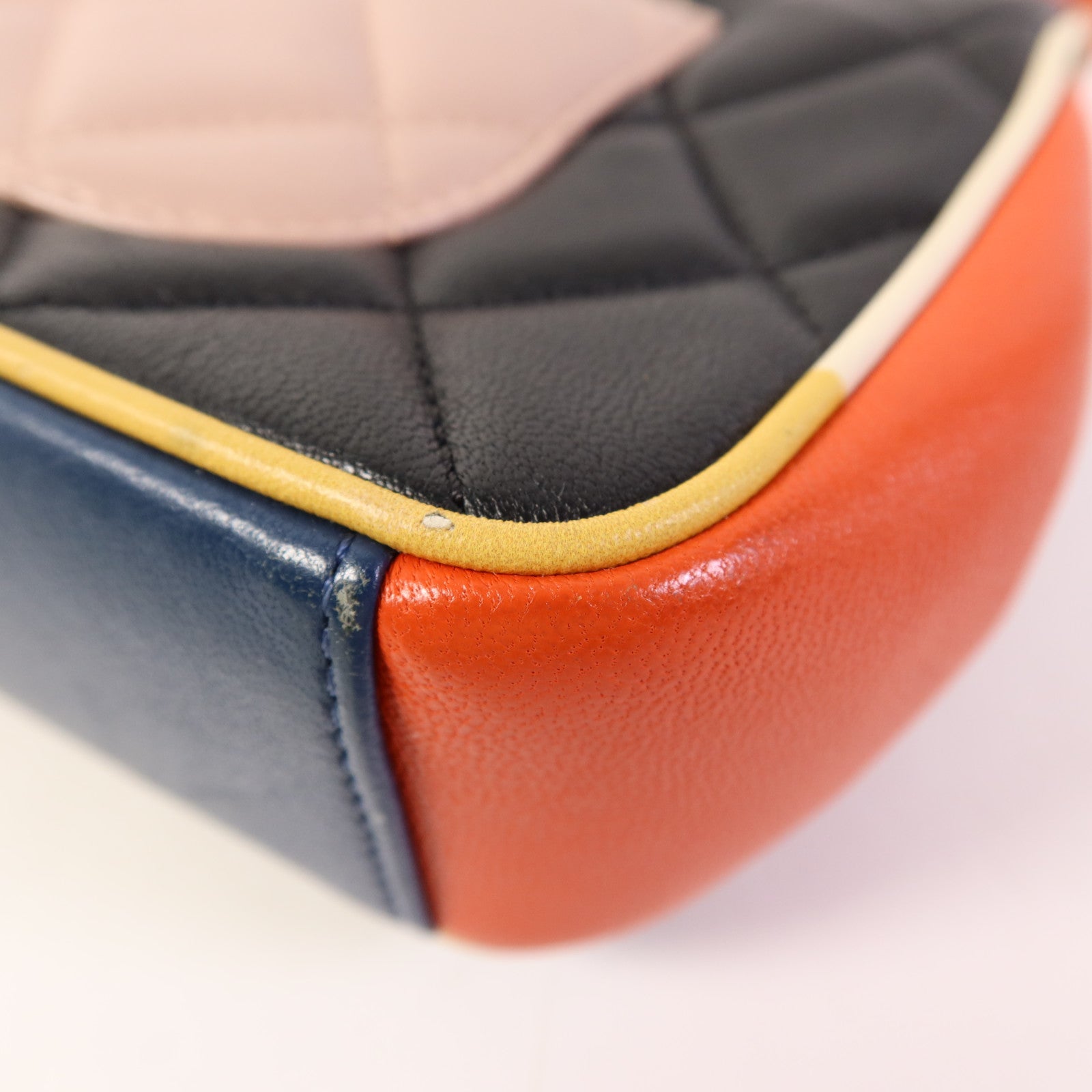 CHANEL 羊皮皮革Chain Shoulder銀扣鏈帶肩背袋