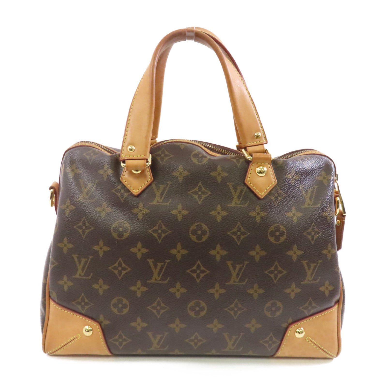 LOUIS VUITTON 【激減優惠】Monogram Retiro PM金扣手挽肩背兩用袋棕色