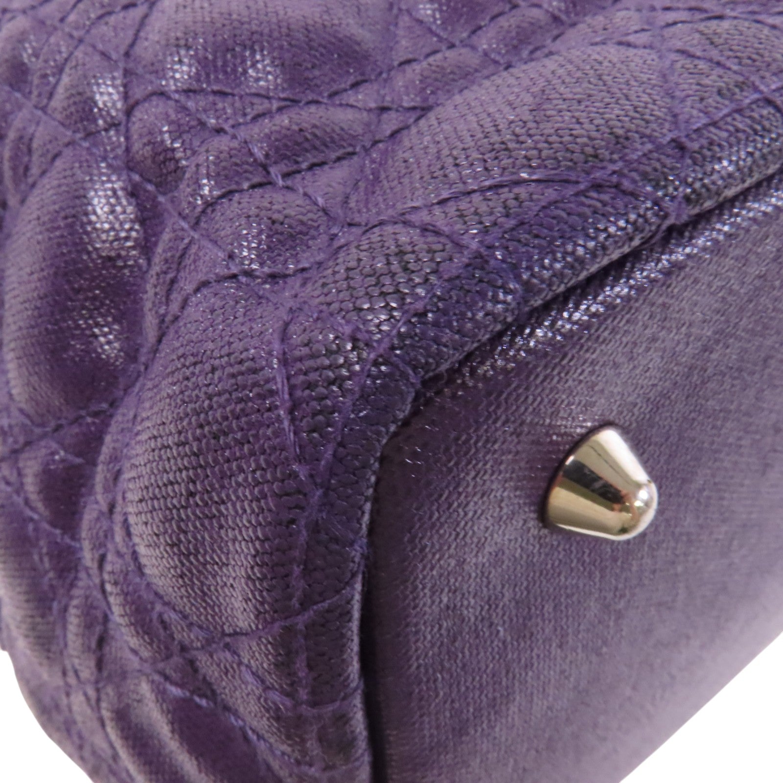 Dior 牛皮皮革Tote Bag銀扣肩背袋