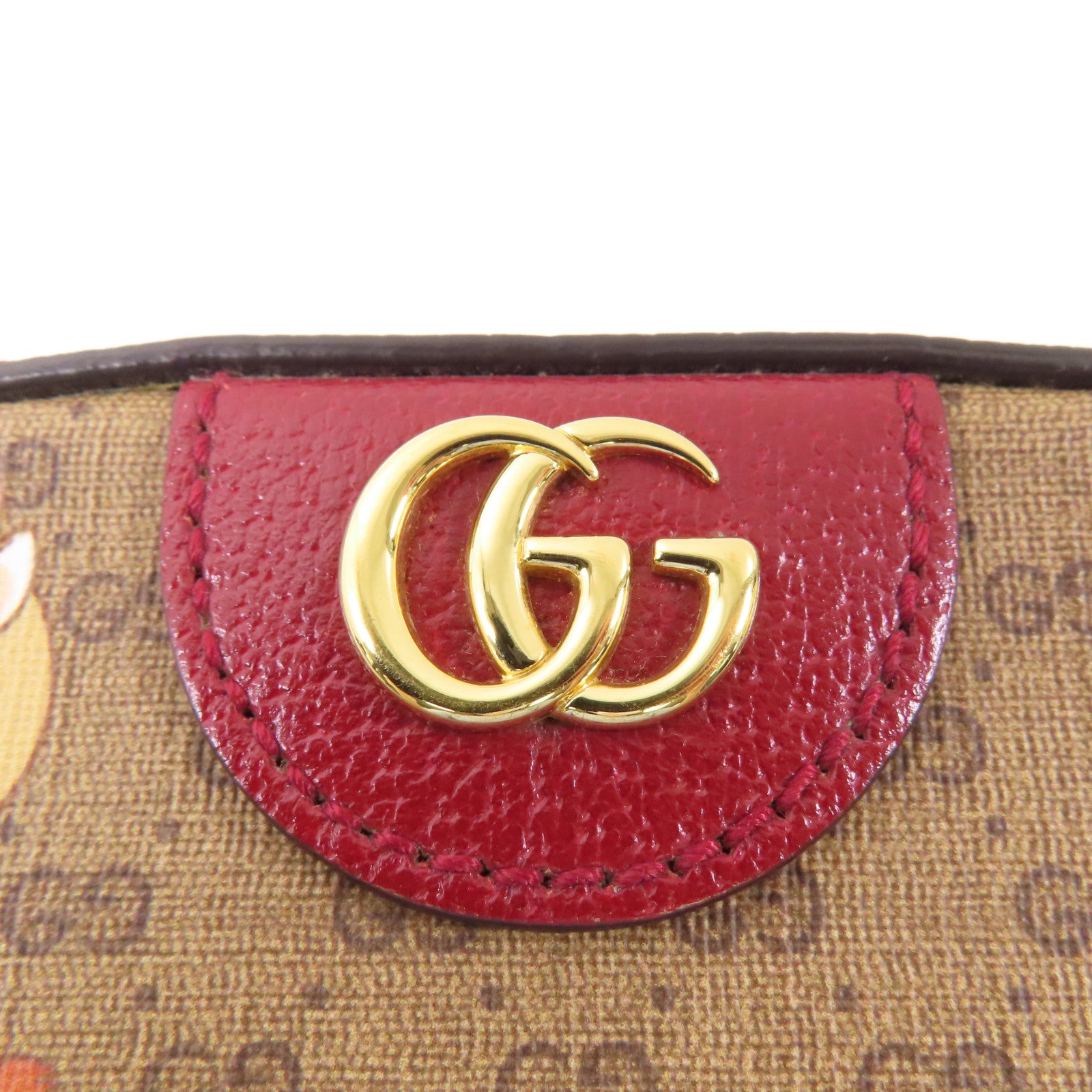 GUCCI 塗層帆布GG Supreme金扣肩背袋