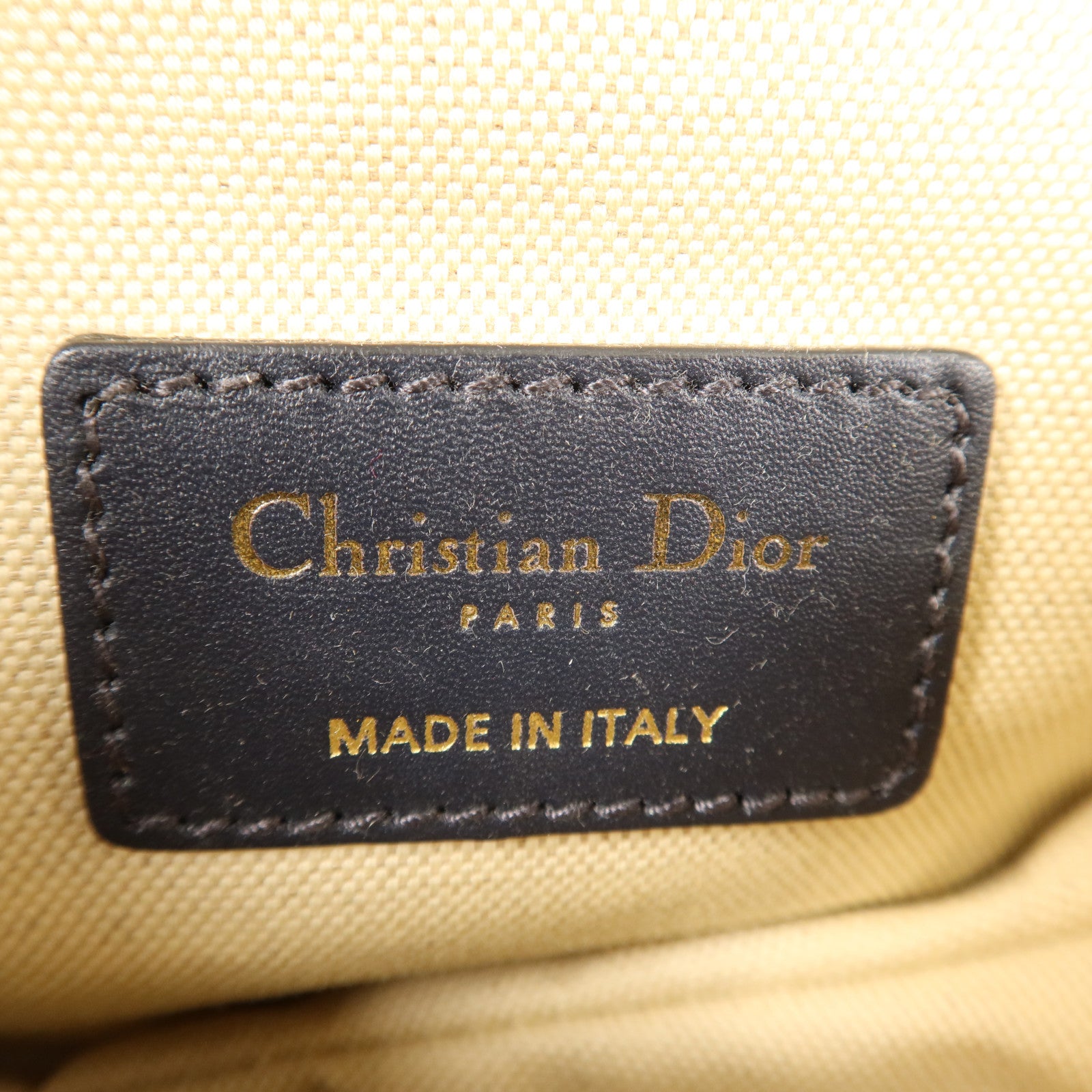 Dior Oblique帆布Mini Saddle金扣手挽袋