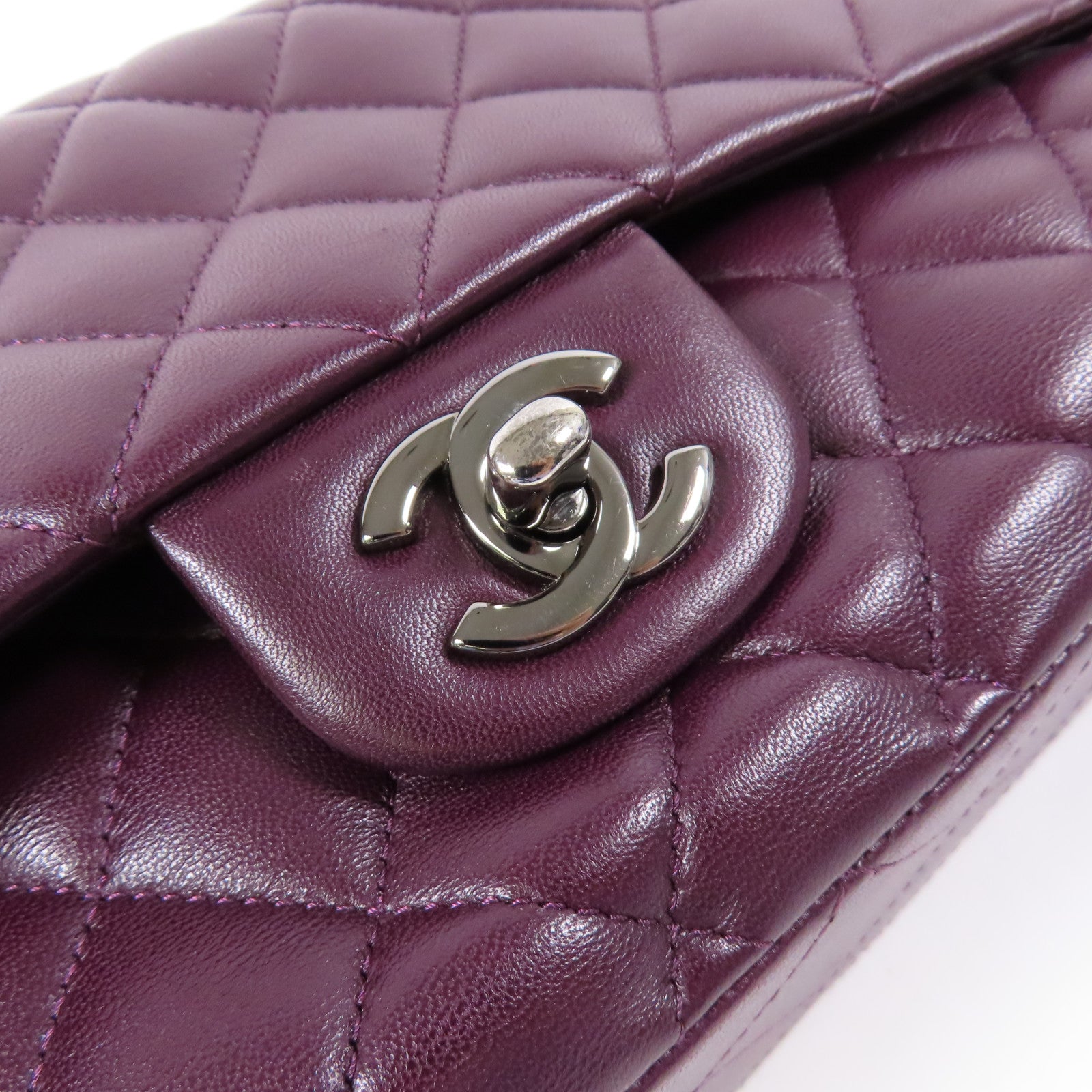 CHANEL 【激減優惠】羊皮皮革Classic 25銀扣肩背袋