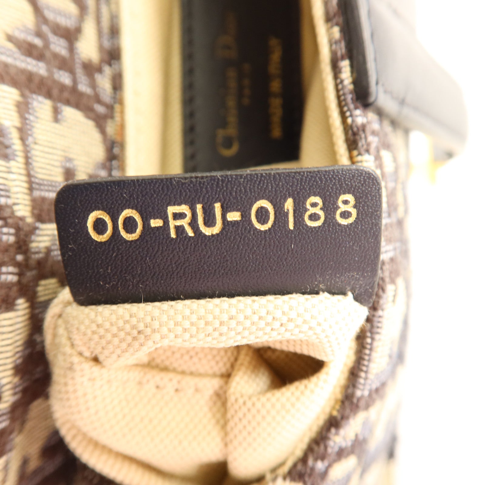 Dior Oblique帆布Mini Saddle金扣手挽袋
