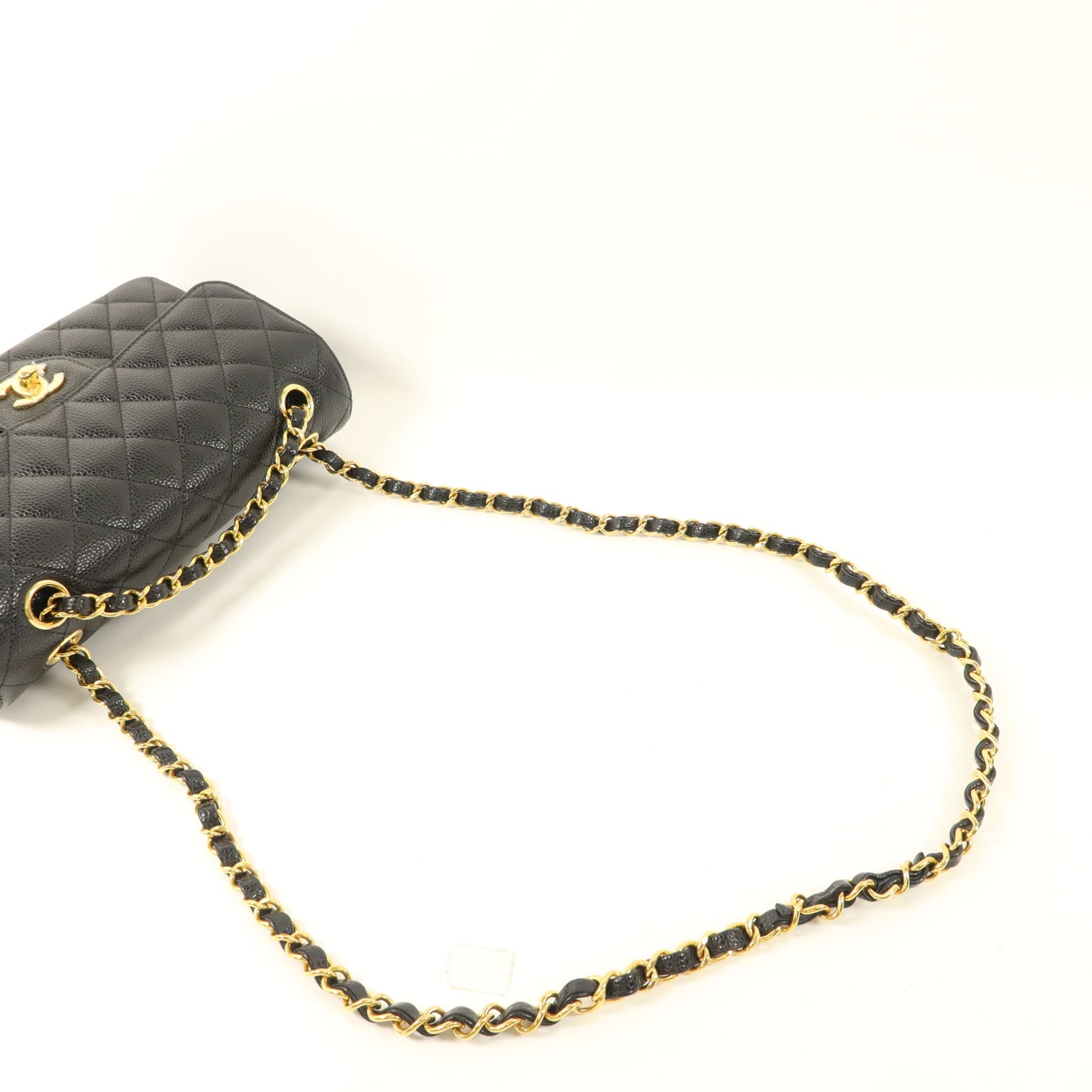 CHANEL 【激減優惠】牛皮皮革Classic 23金扣鏈帶肩背袋