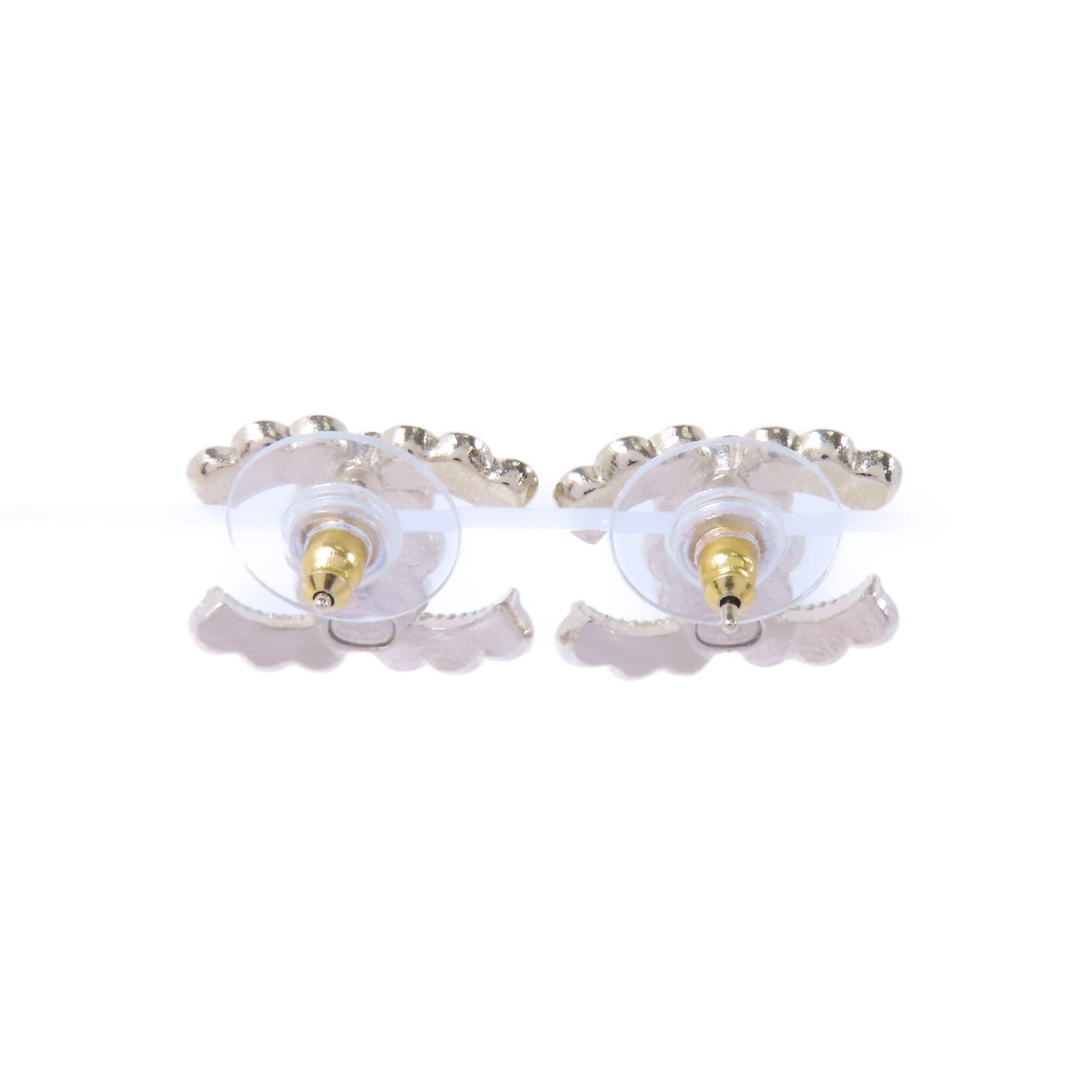 CHANEL PVC/金屬Earrings耳環金色/黑色