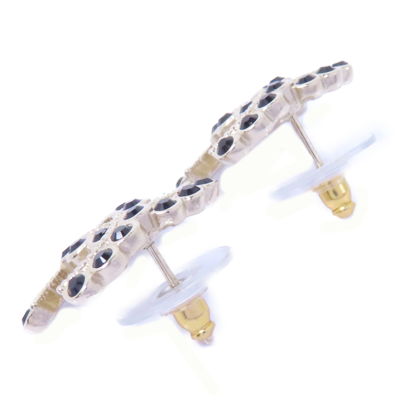CHANEL PVC/金屬Earrings耳環金色/黑色