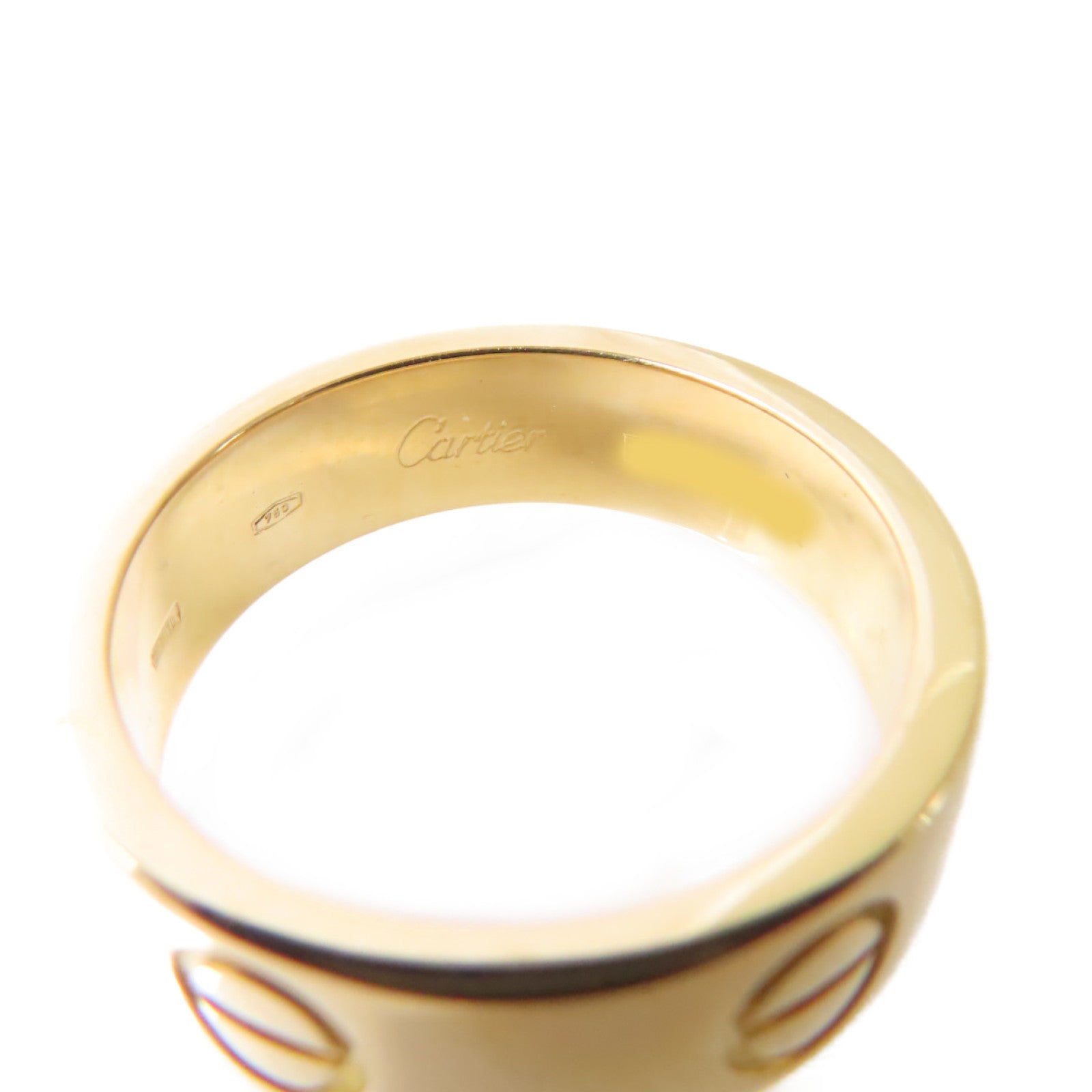 CARTIER 18K黃金Love Ring戒指Cartier#53/US#6.25