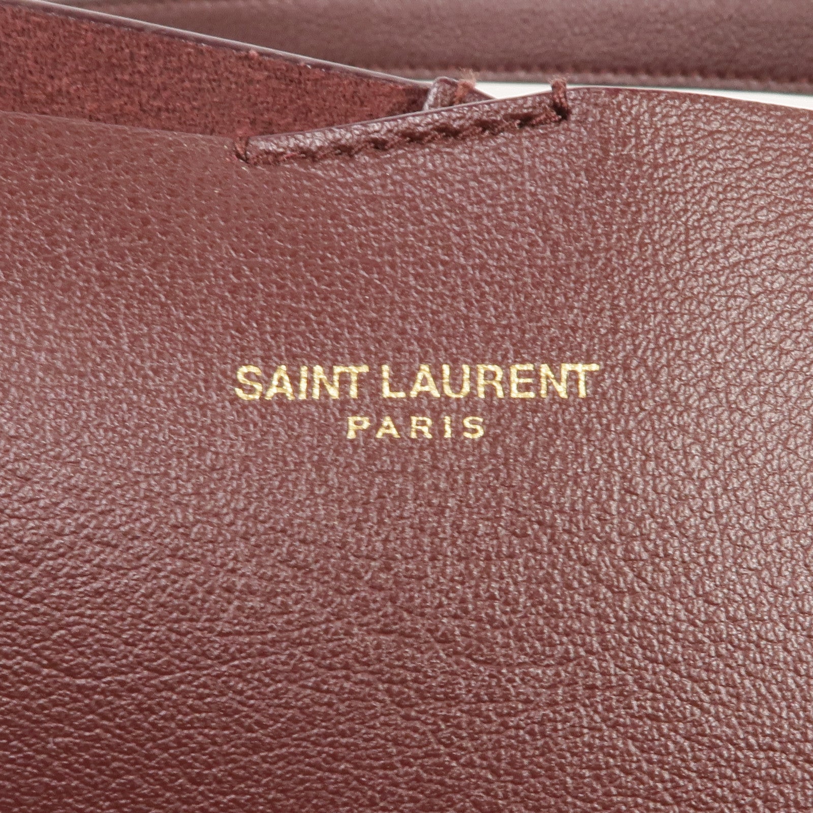 YVES SAINT LAURENT 牛皮皮革Shoulder Tote金扣肩背袋/手挽袋