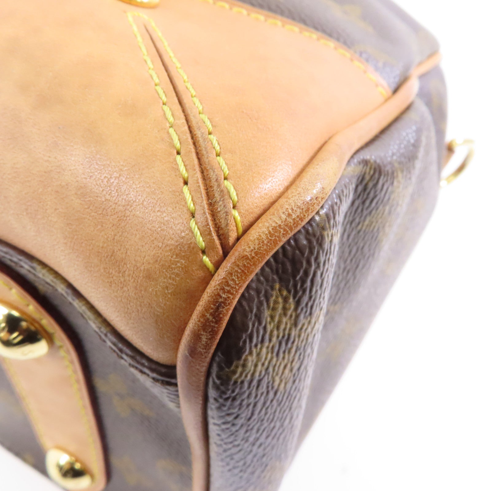LOUIS VUITTON 【激減優惠】Monogram Retiro PM金扣手挽肩背兩用袋棕色