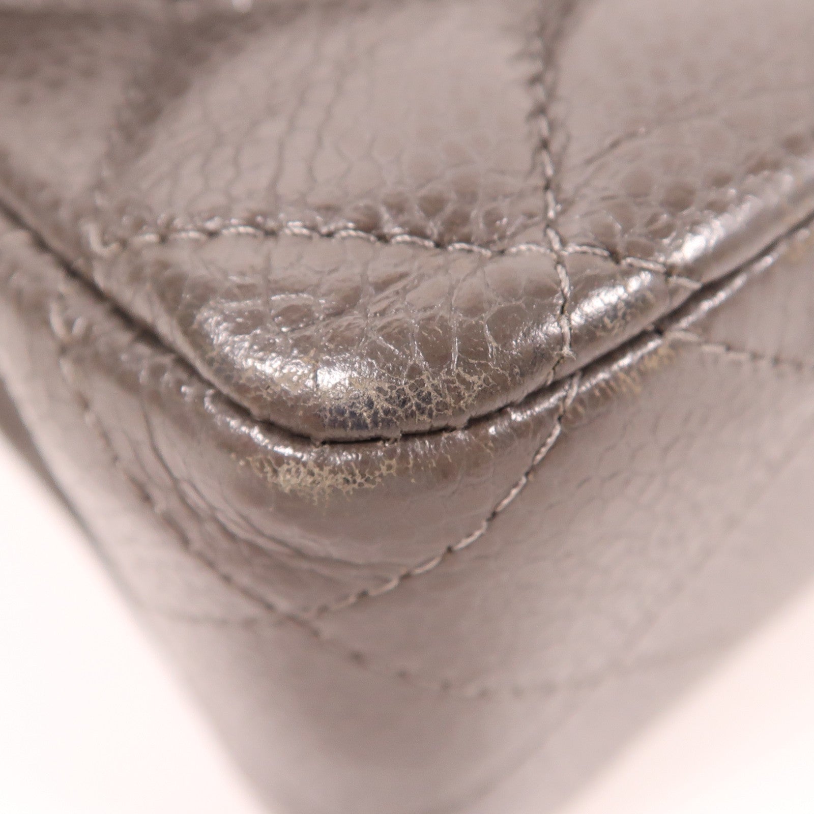 CHANEL 牛皮皮革Classic 25銀扣鏈帶肩背袋