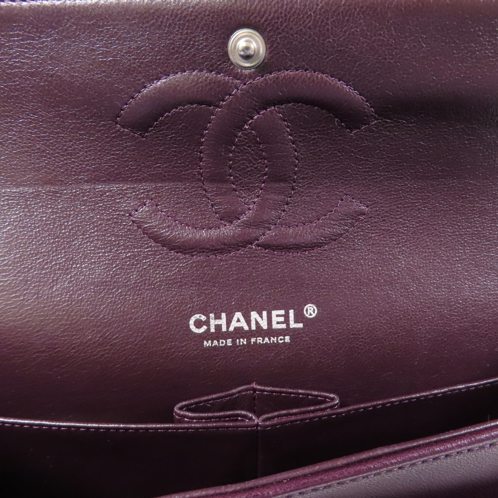 CHANEL 【激減優惠】羊皮皮革Classic 25銀扣肩背袋