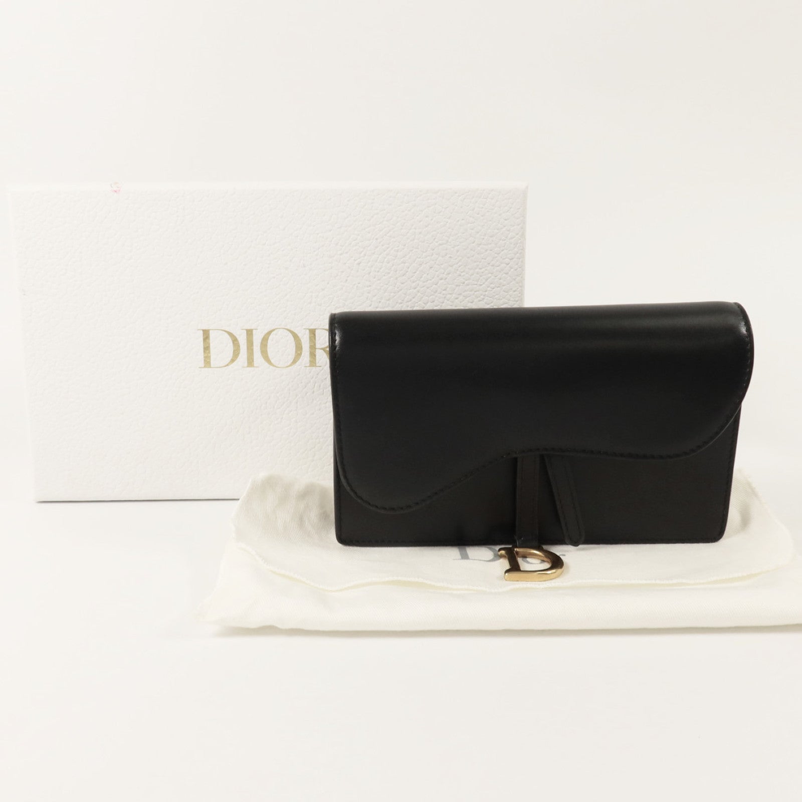Dior 牛皮皮革Saddle Belt bag金扣腰包
