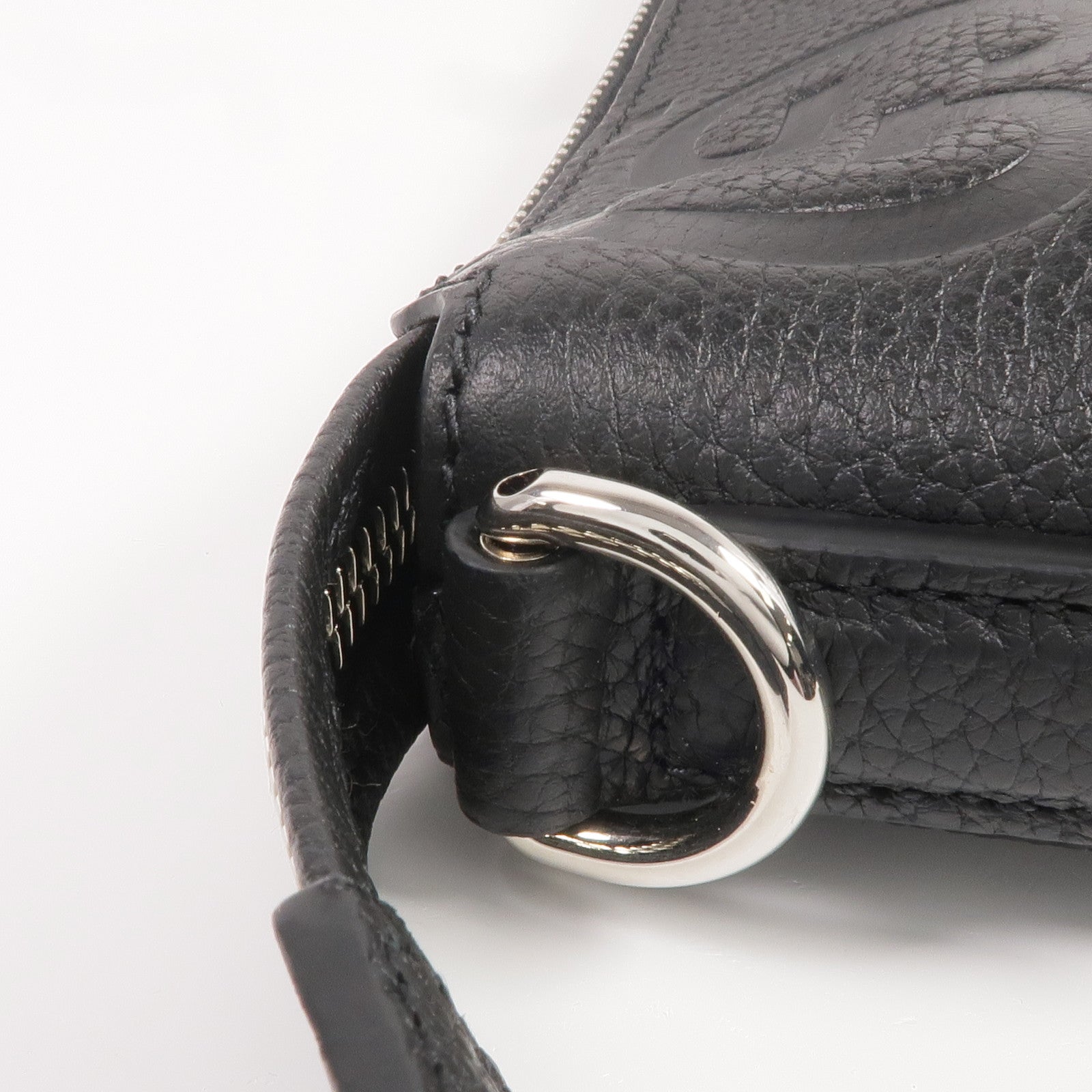 GUCCI 牛皮皮革GG Jumbo Medium Crossbody Bag銀扣肩背袋