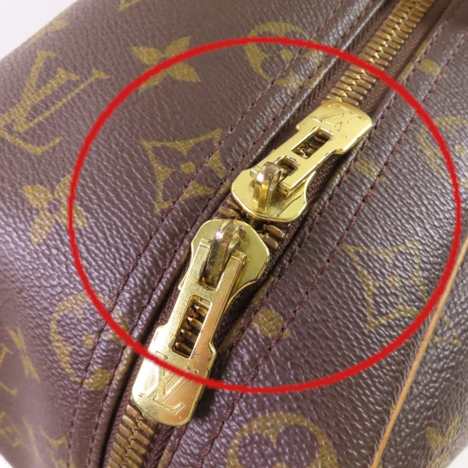 LOUIS VUITTON Monogram Sirius 45 Boston Bag金扣行李袋啡色