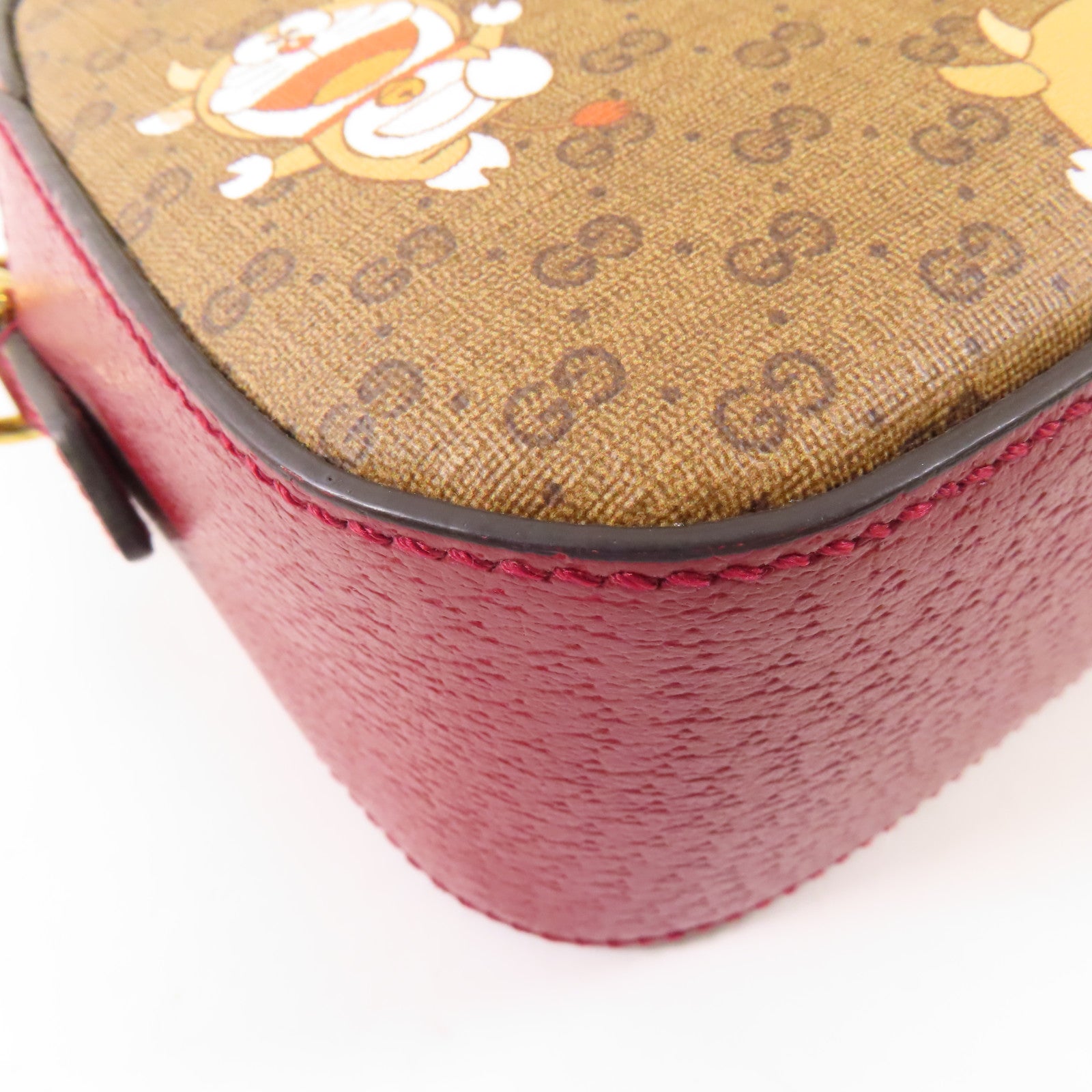 GUCCI 塗層帆布GG Supreme金扣肩背袋
