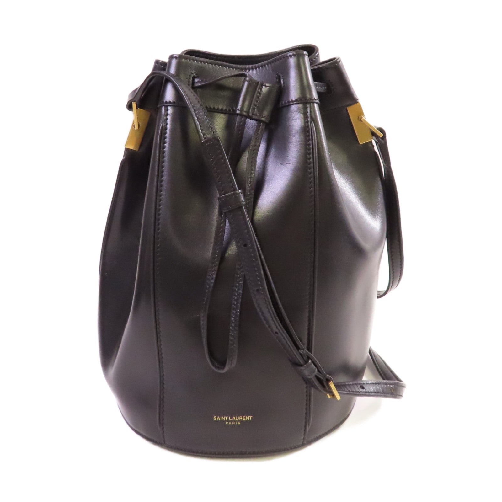 SAINT LAURENT 牛皮皮革Talitha Shoulder Bag金扣肩背袋黑色