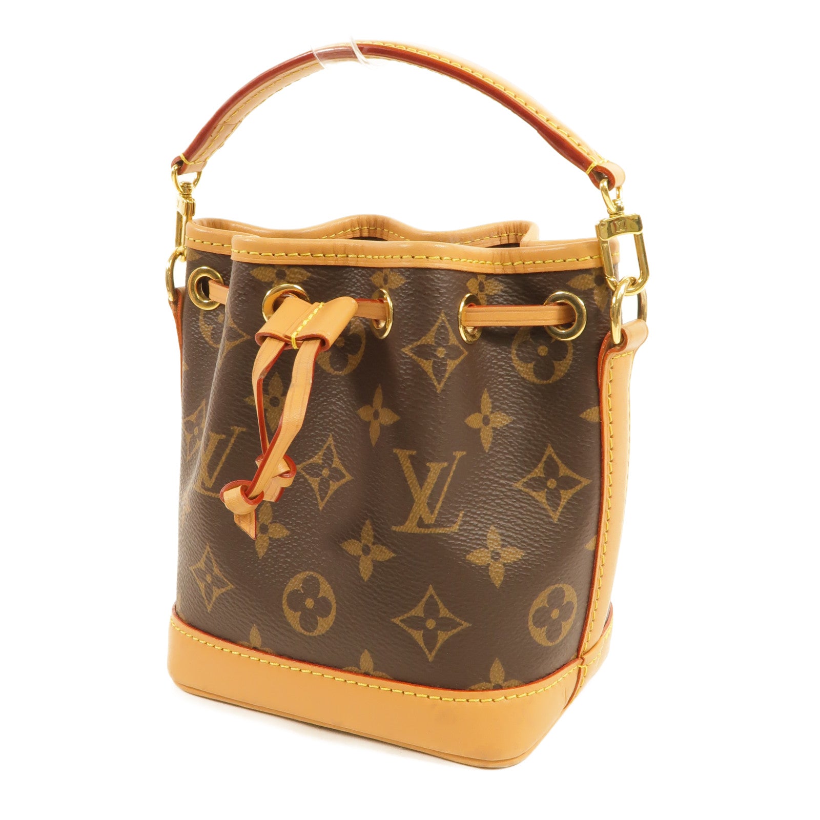 LOUIS VUITTON Monogram Nano Noe金扣手挽肩背兩用袋