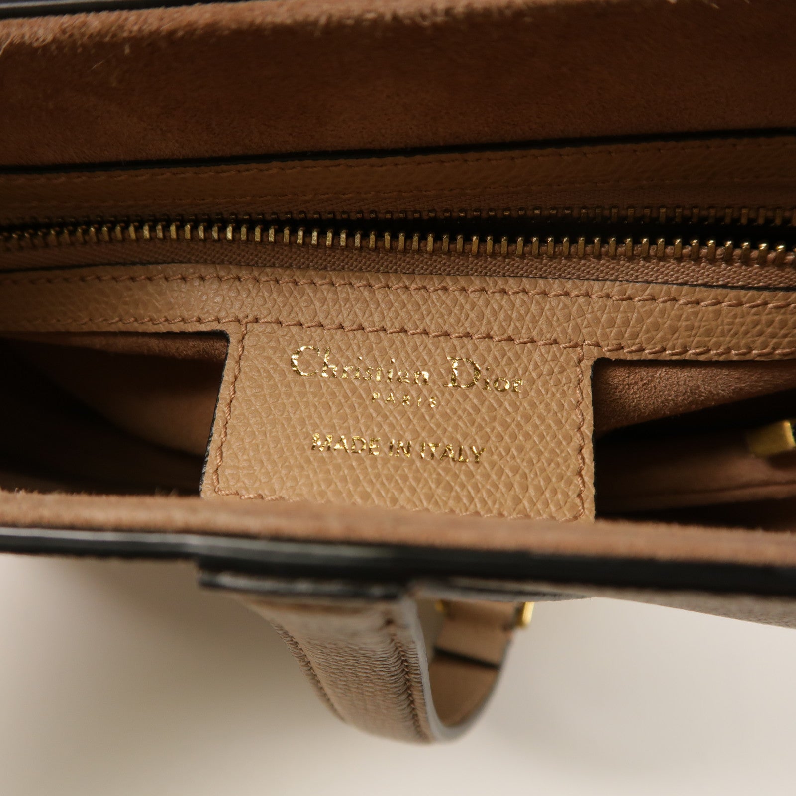 Dior 牛皮皮革Saddle Bag金扣肩背袋
