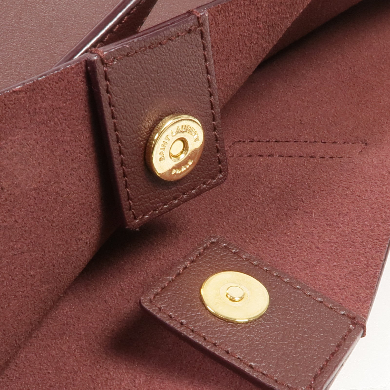 YVES SAINT LAURENT 牛皮皮革Shoulder Tote金扣肩背袋/手挽袋