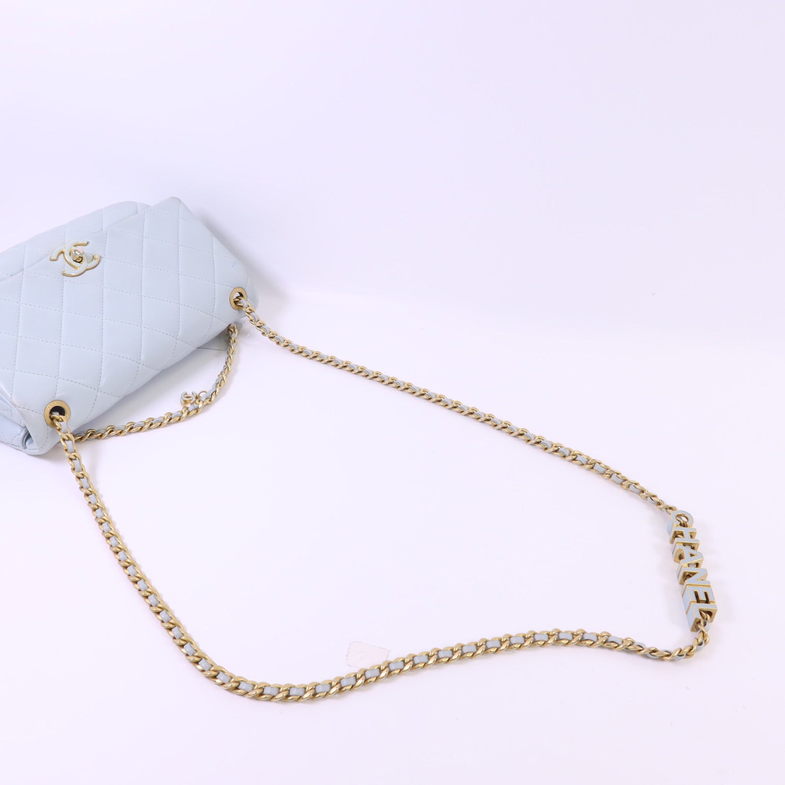 CHANEL 【激減優惠】牛皮皮革Chain Shoulder Bag金扣鏈帶肩背袋