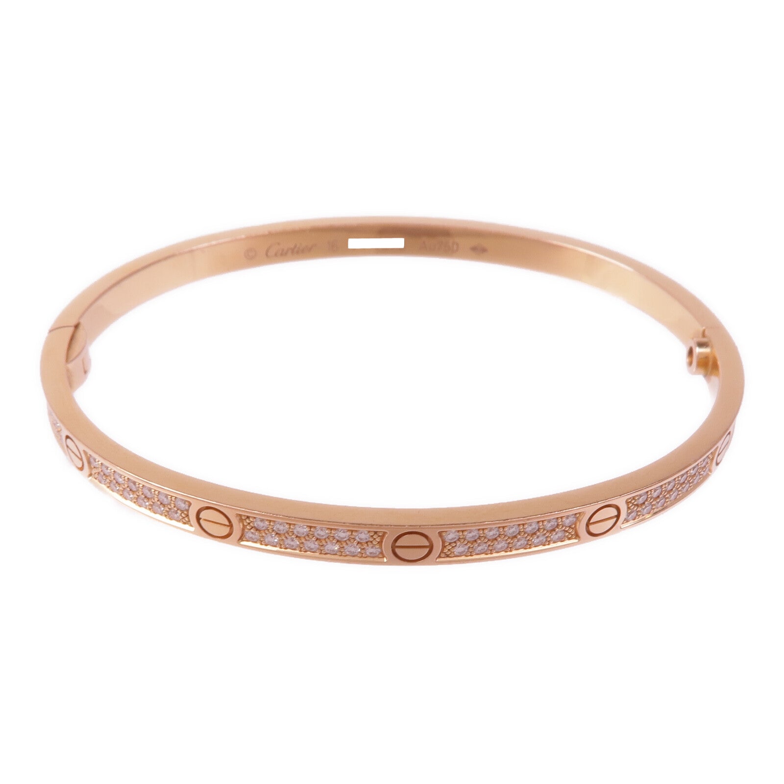 CARTIER 【激減優惠】18K玫瑰金Love Bracelet Full Diamonds Small Model鑽石手鐲Cartier#16