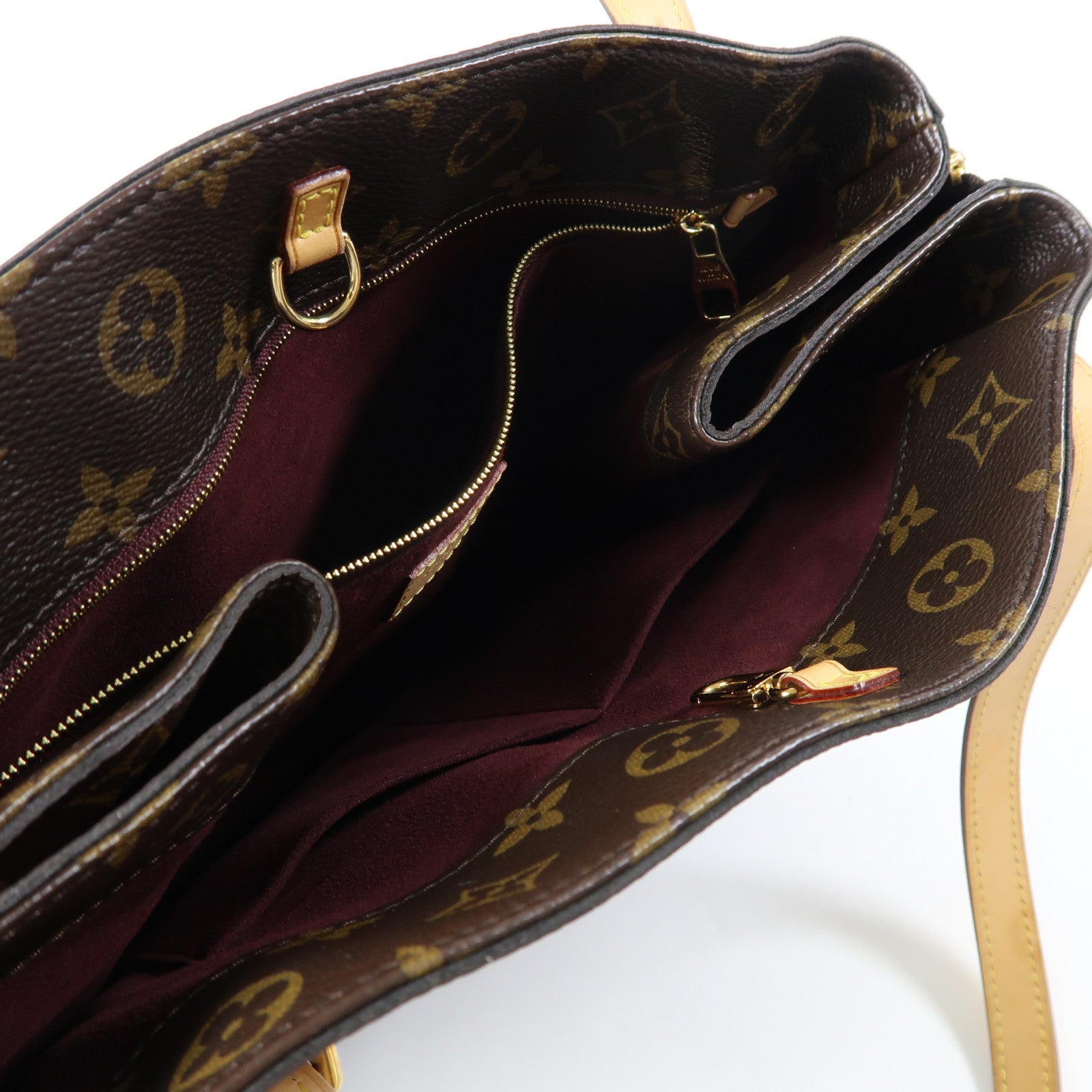LOUIS VUITTON Monogram Voltaire金扣手挽袋啡色