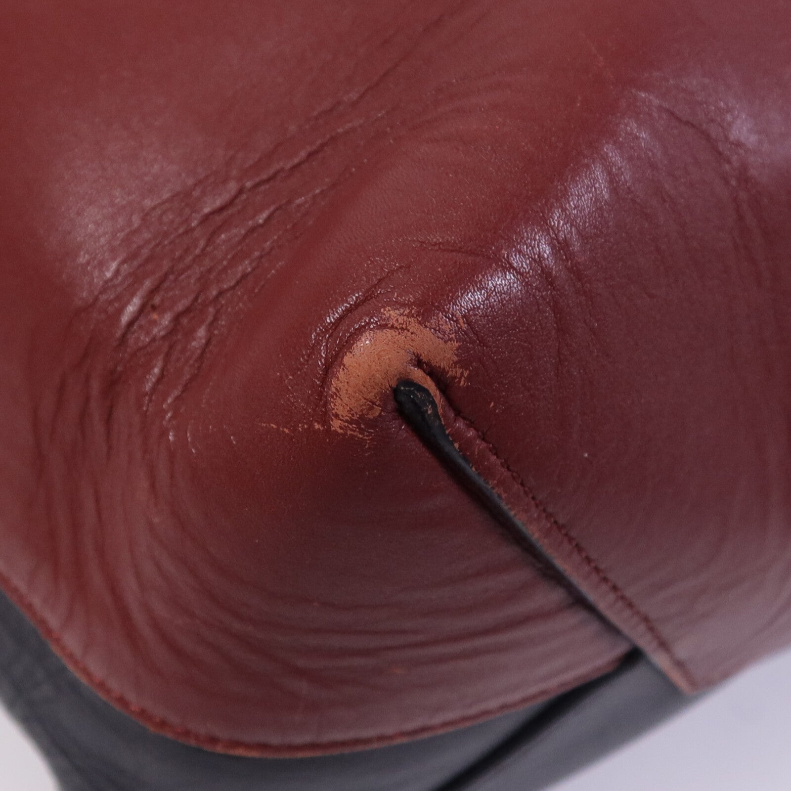 CELINE 牛皮皮革Twisted Cabas金扣肩背袋