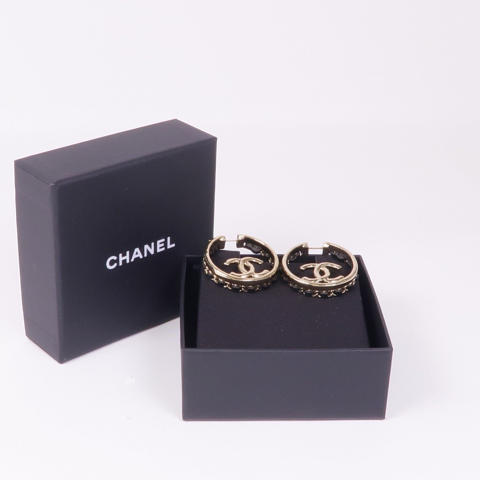 CHANEL 金屬/皮革Earrings耳環