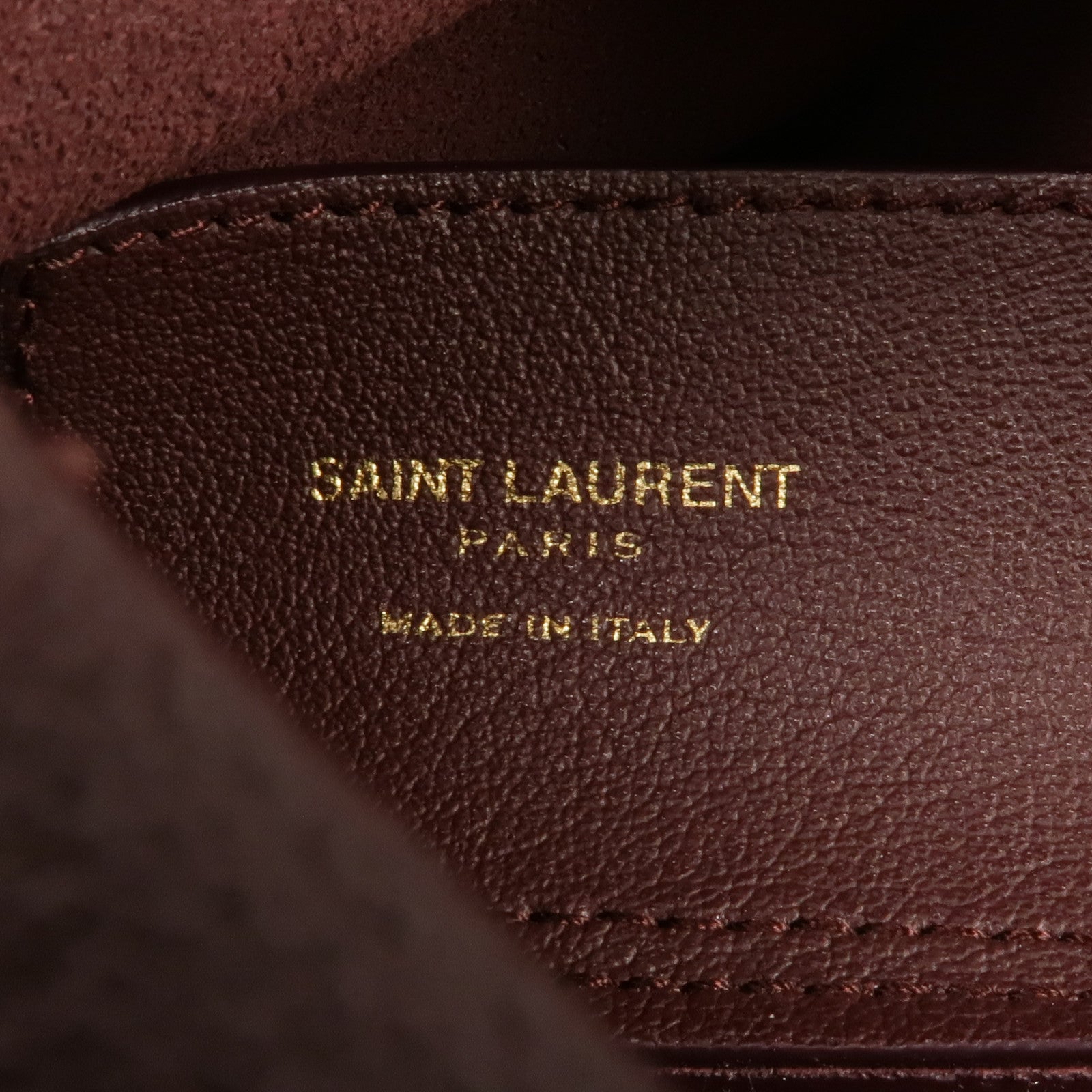 YVES SAINT LAURENT 牛皮皮革Shoulder Tote金扣肩背袋/手挽袋