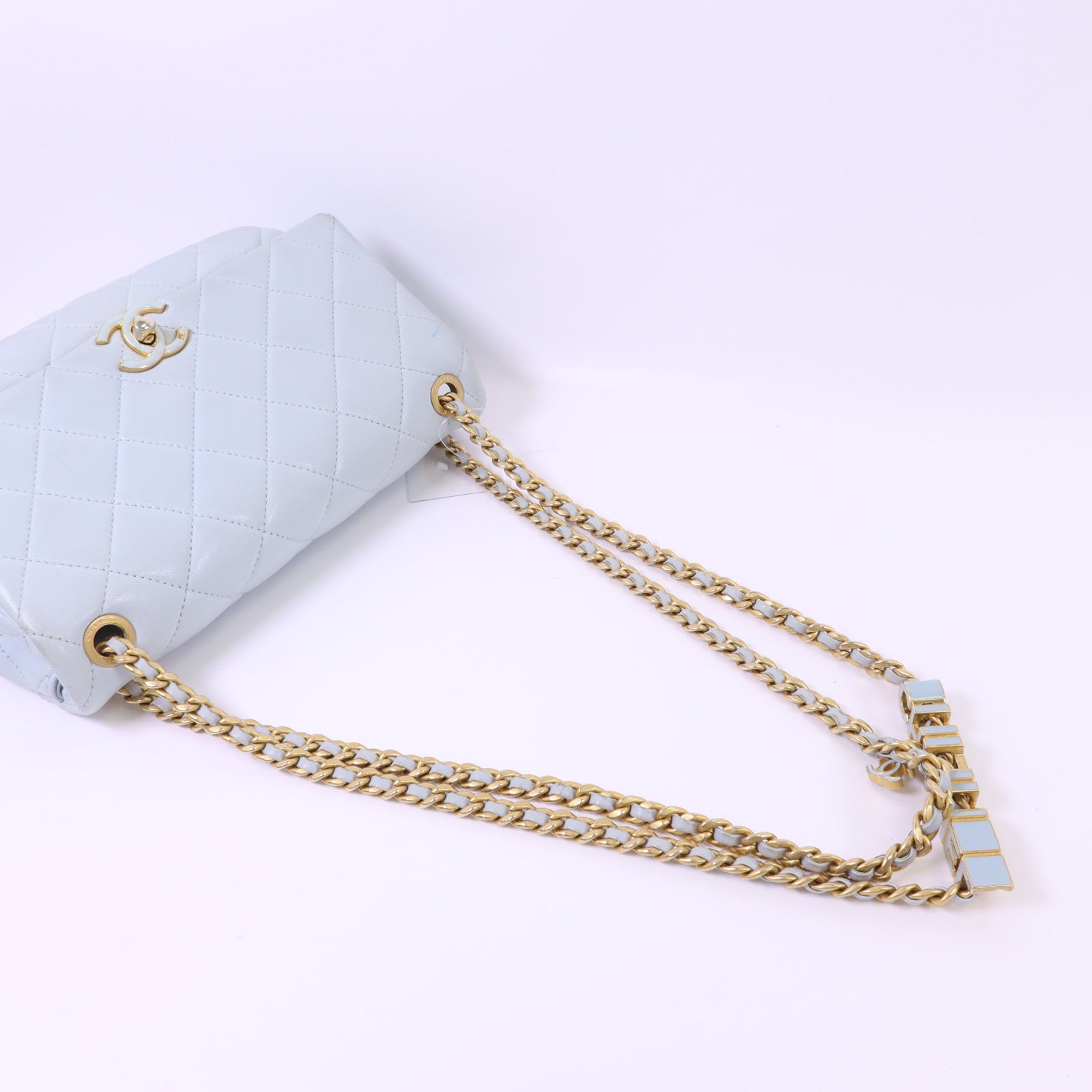 CHANEL 【激減優惠】牛皮皮革Chain Shoulder Bag金扣鏈帶肩背袋
