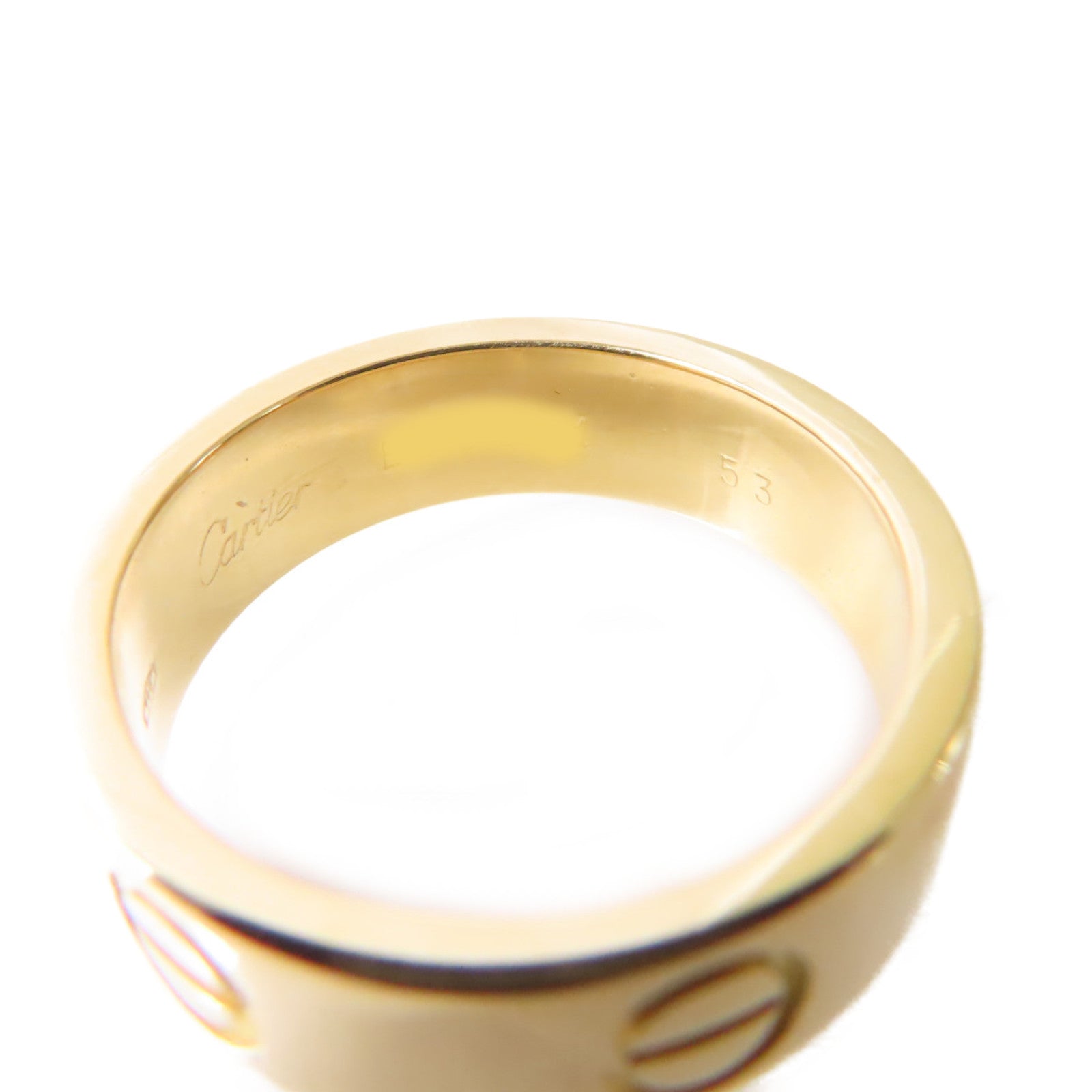 CARTIER 18K黃金Love Ring戒指Cartier#53/US#6.25