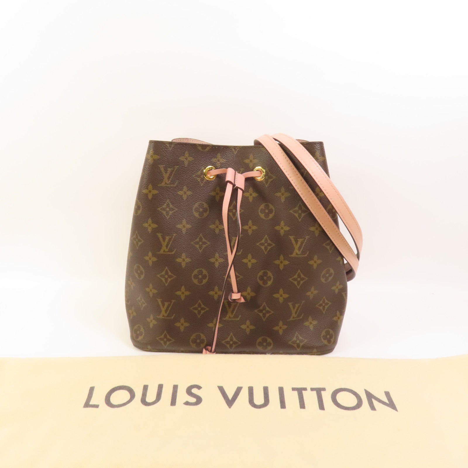 LOUIS VUITTON Monogram Empreinte NeoNoe MM金扣肩背袋