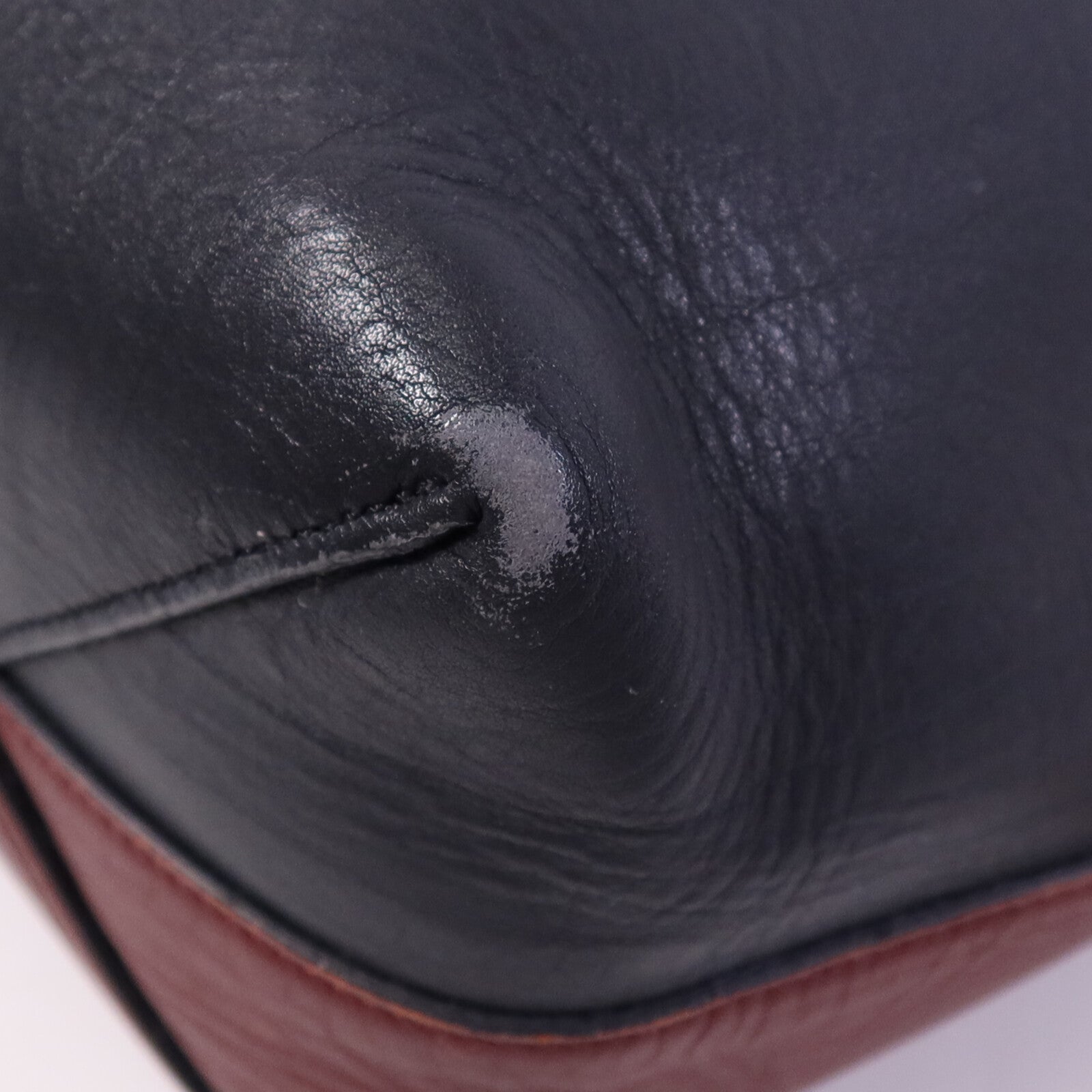 CELINE 牛皮皮革Twisted Cabas金扣肩背袋