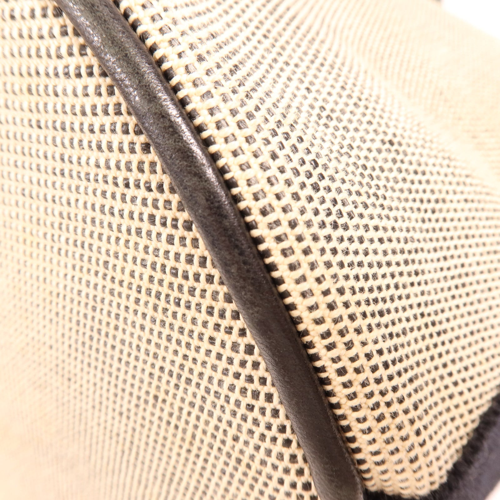 HERMES 帆布Saxo MM銀扣手挽袋