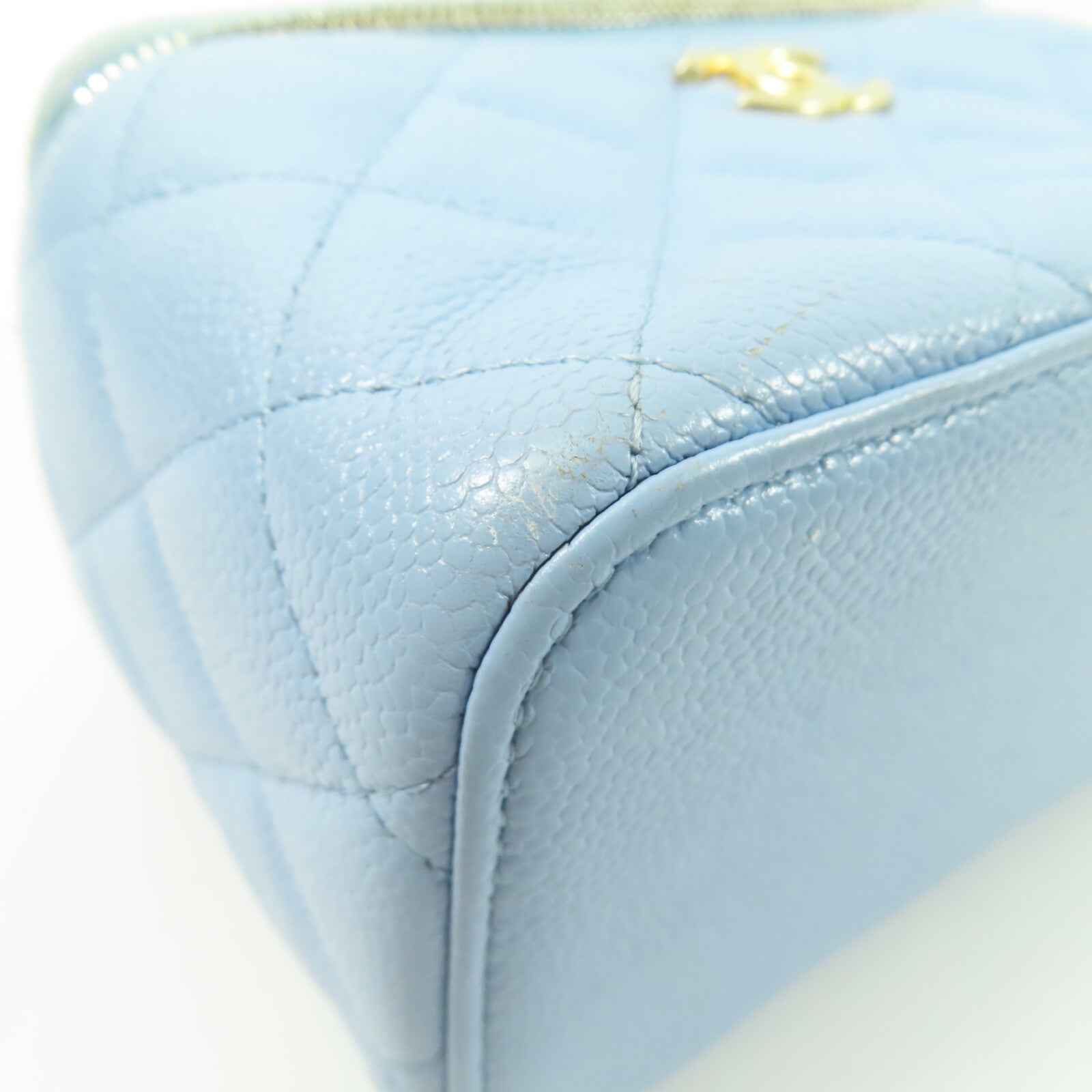 CHANEL 牛皮皮革Vanity Case With Handle鏈帶手挽肩背兩用袋