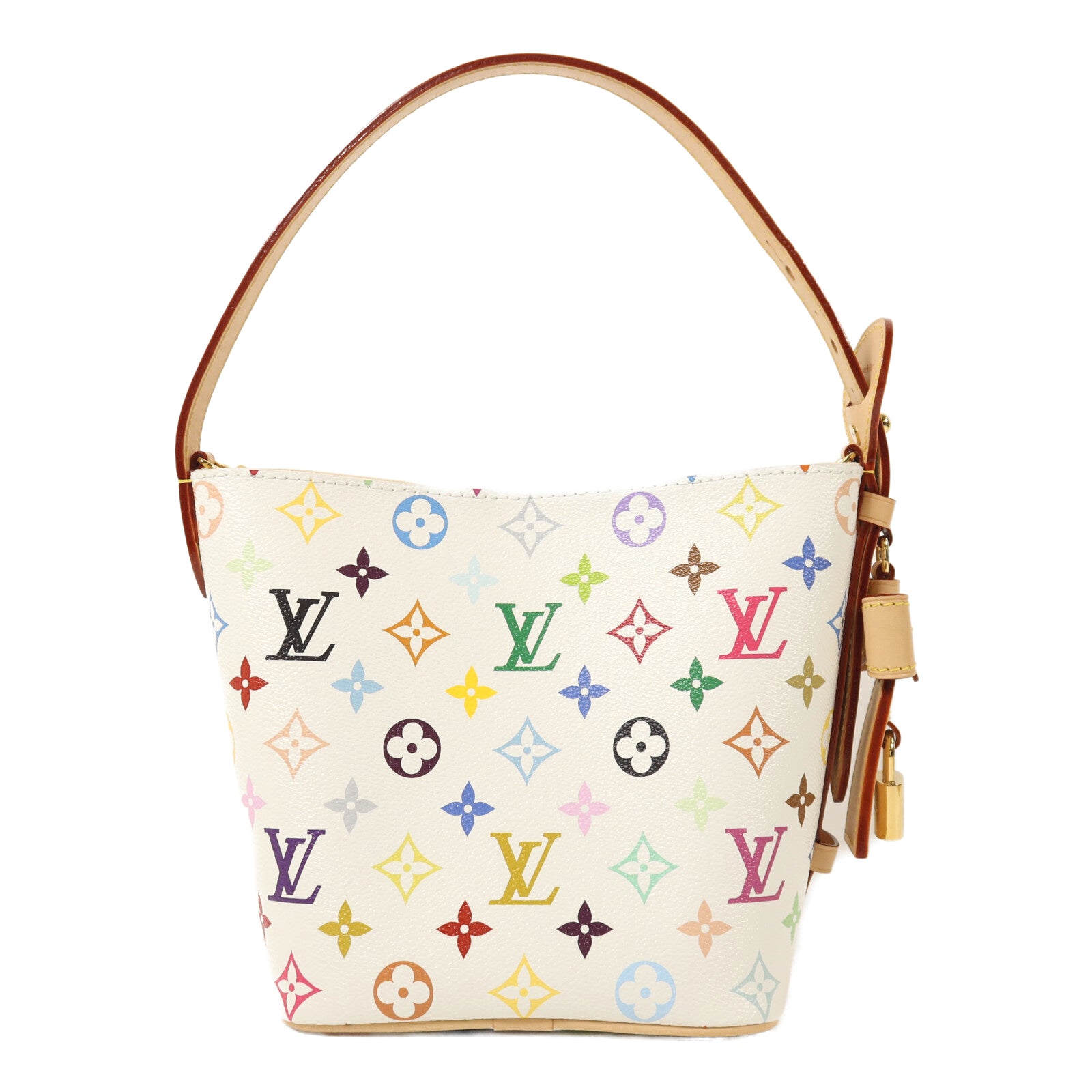 LOUIS VUITTON Monogram Multicolore LV x TM All In BB金扣手挽肩背兩用袋
