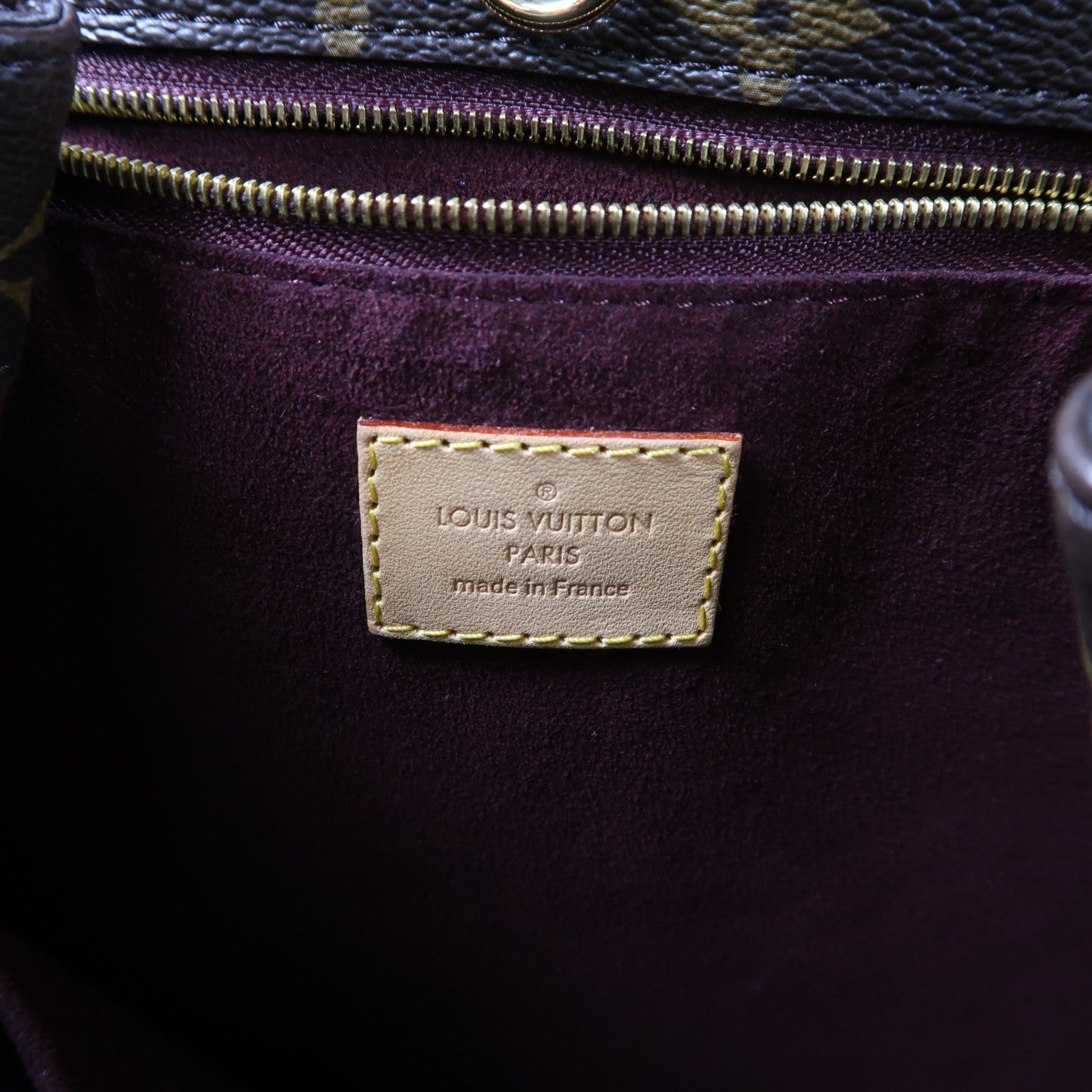 LOUIS VUITTON Monogram Voltaire金扣手挽袋啡色