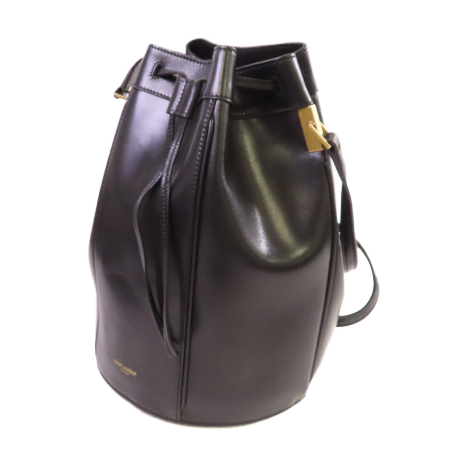 SAINT LAURENT 牛皮皮革Talitha Shoulder Bag金扣肩背袋黑色