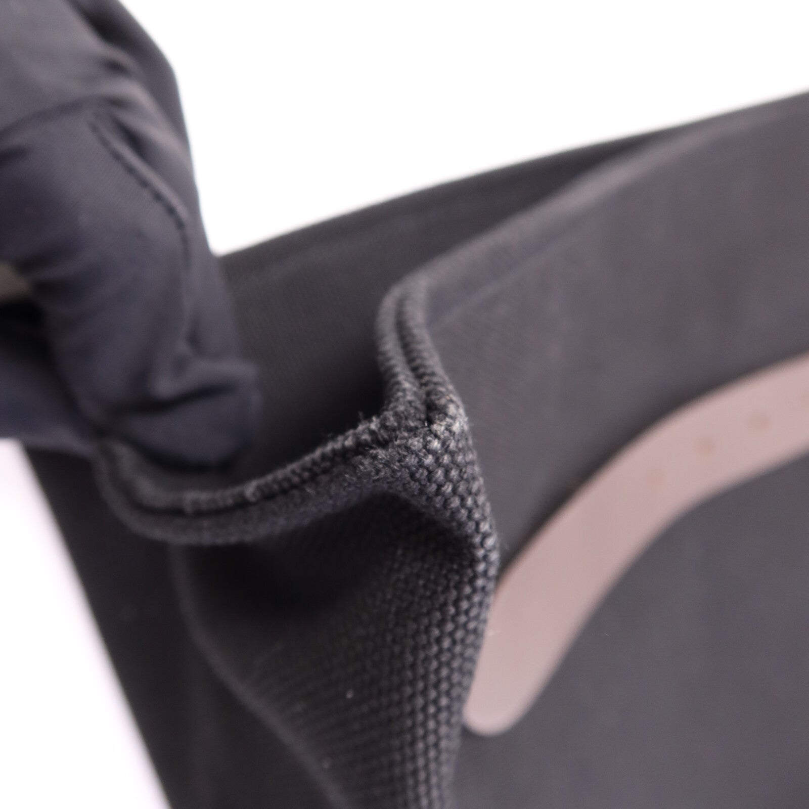 HERMES 帆布Etriviere Shopping Bag銀扣手挽袋Black