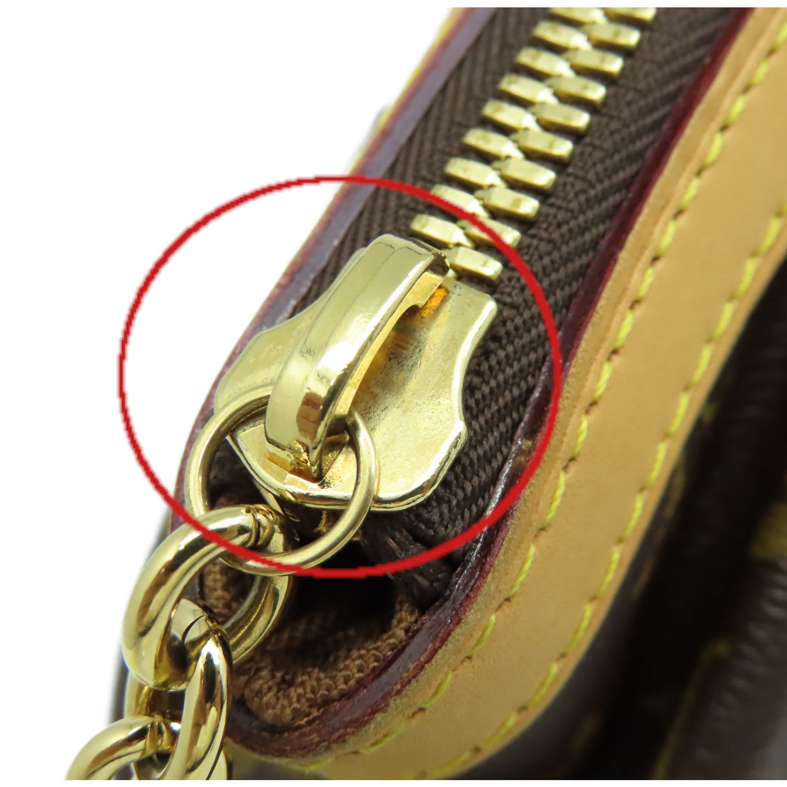 LOUIS VUITTON Monogram Tivoli PM Hand Bag金扣手挽袋啡色