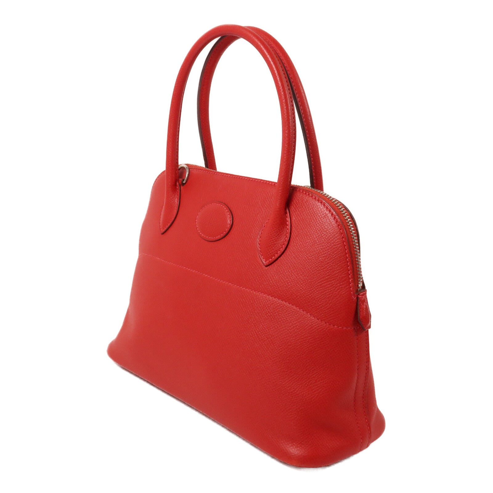 HERMES Epsom皮革Bolide 27手挽肩背兩用袋Rouge Casaque