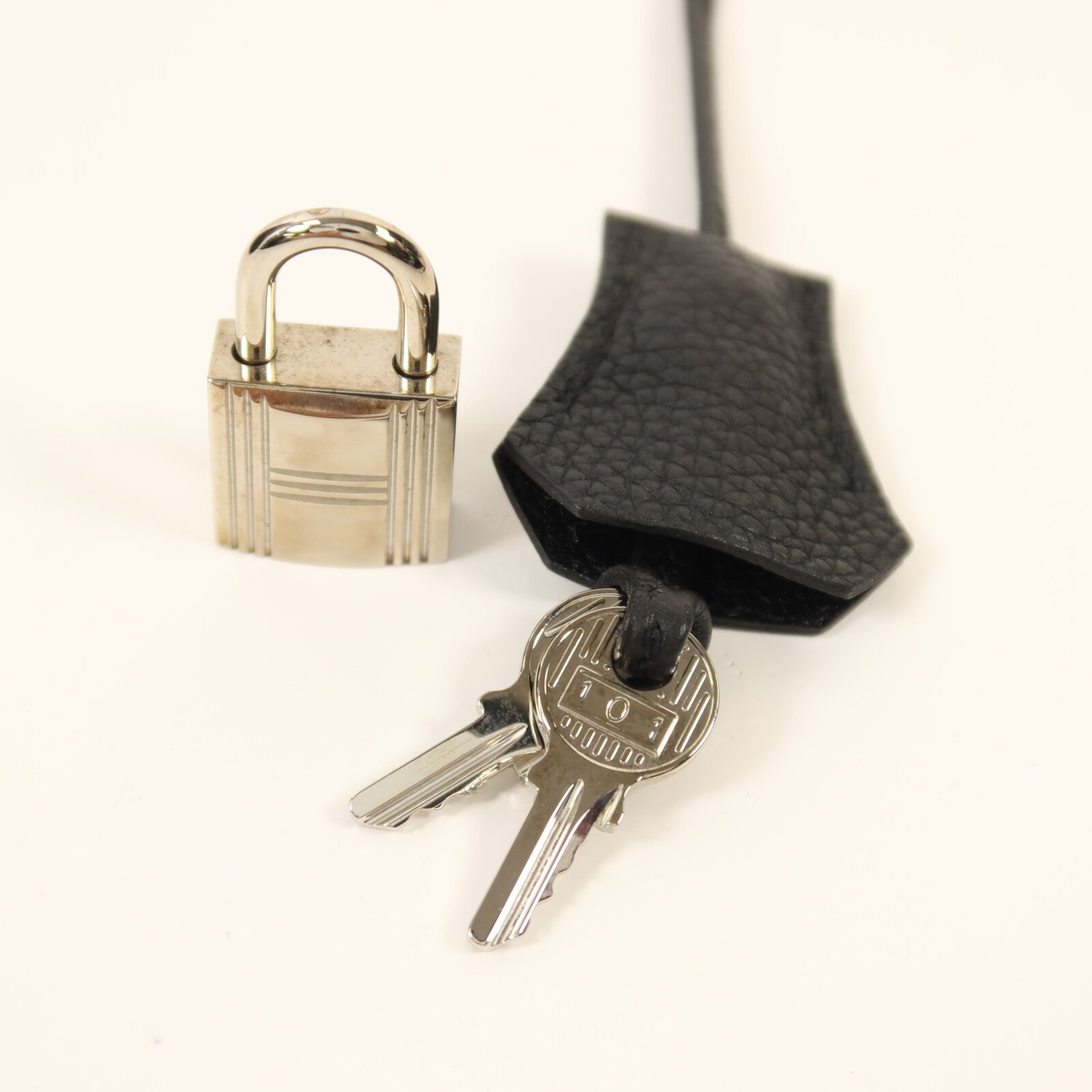 HERMES Togo皮革Birkin 30銀扣手挽袋Noir
