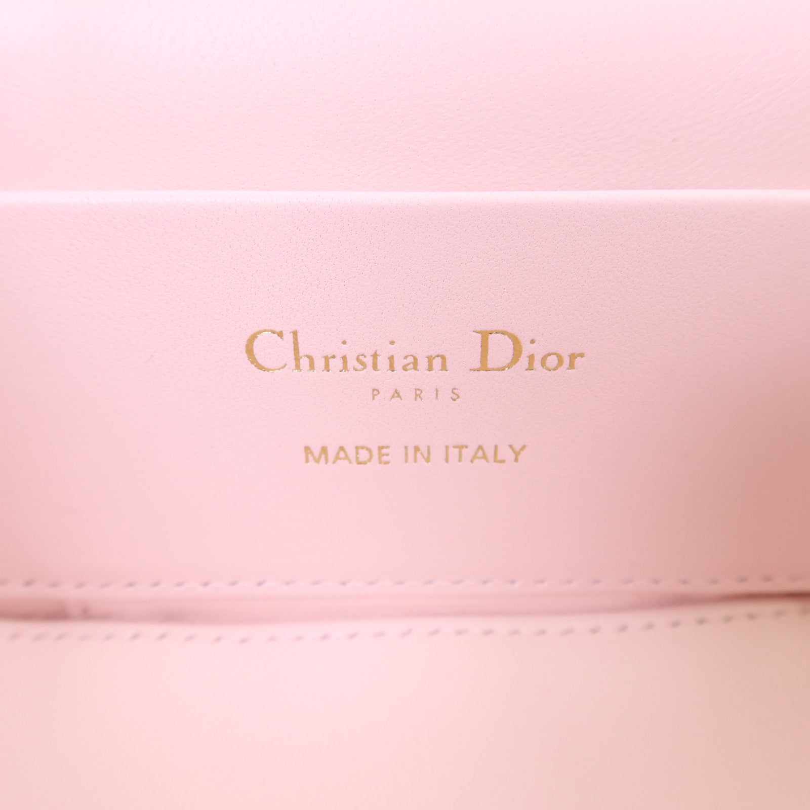 Dior 羊皮皮革Mini Caro Vanity Case金扣手挽肩背兩用袋