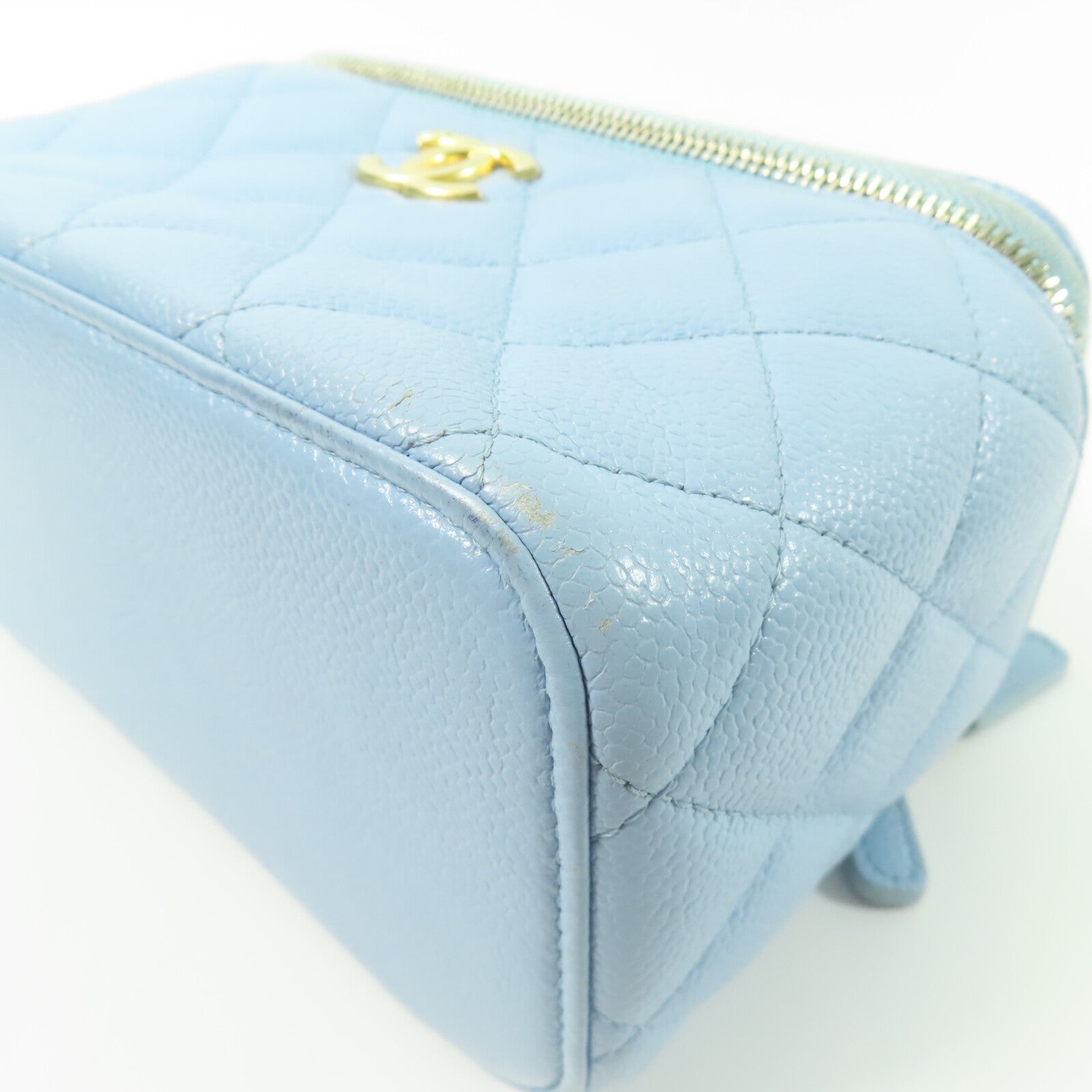 CHANEL 牛皮皮革Vanity Case With Handle鏈帶手挽肩背兩用袋