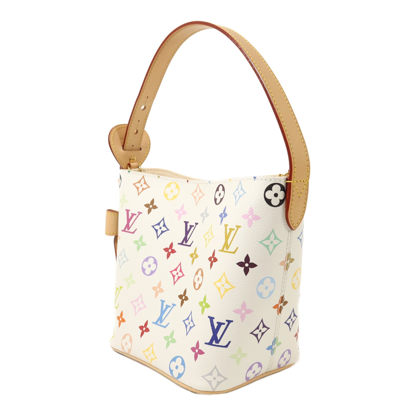 LOUIS VUITTON Monogram Multicolore LV x TM All In BB金扣手挽肩背兩用袋